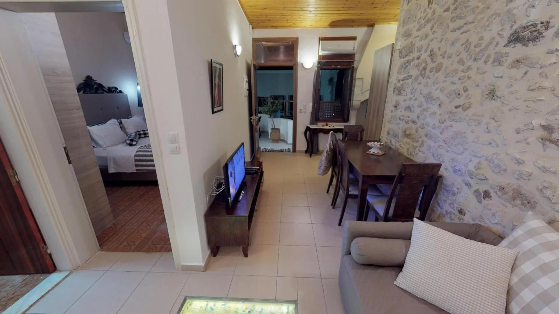 Bed in Porto Enetiko Suites