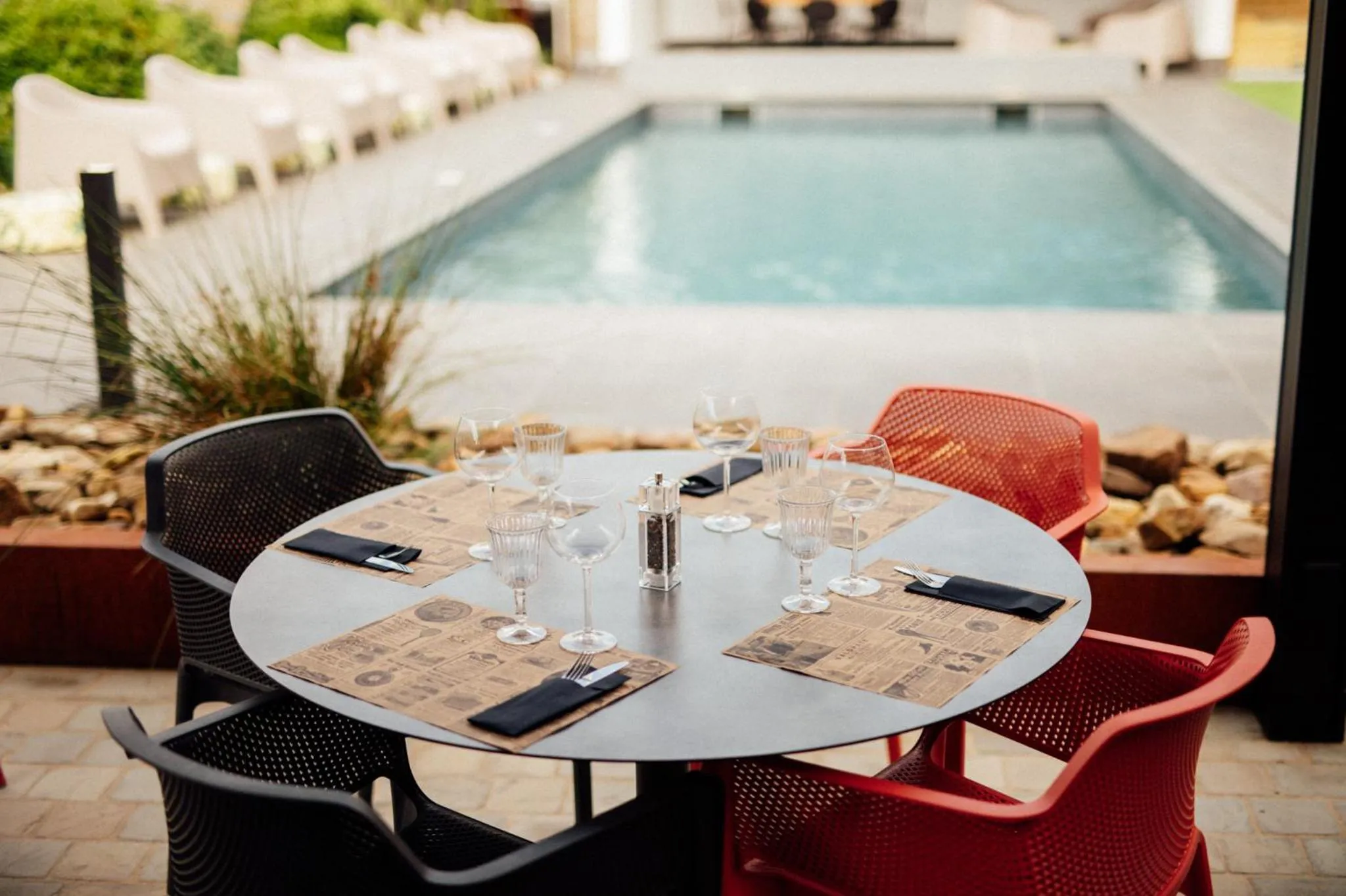 Patio in Le Presbytère de Sautour