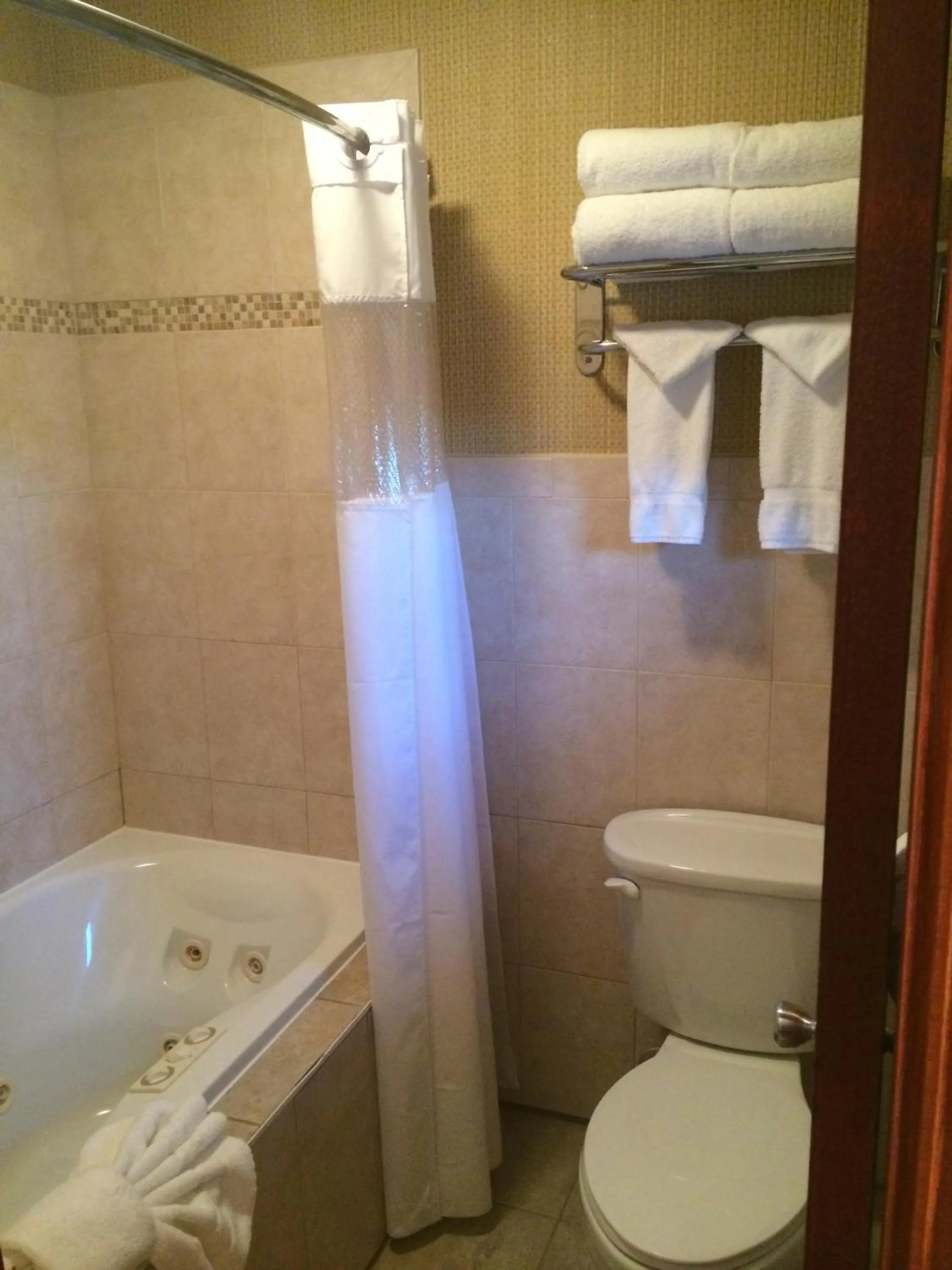 Shower in Pacer Inn & Suites Motel