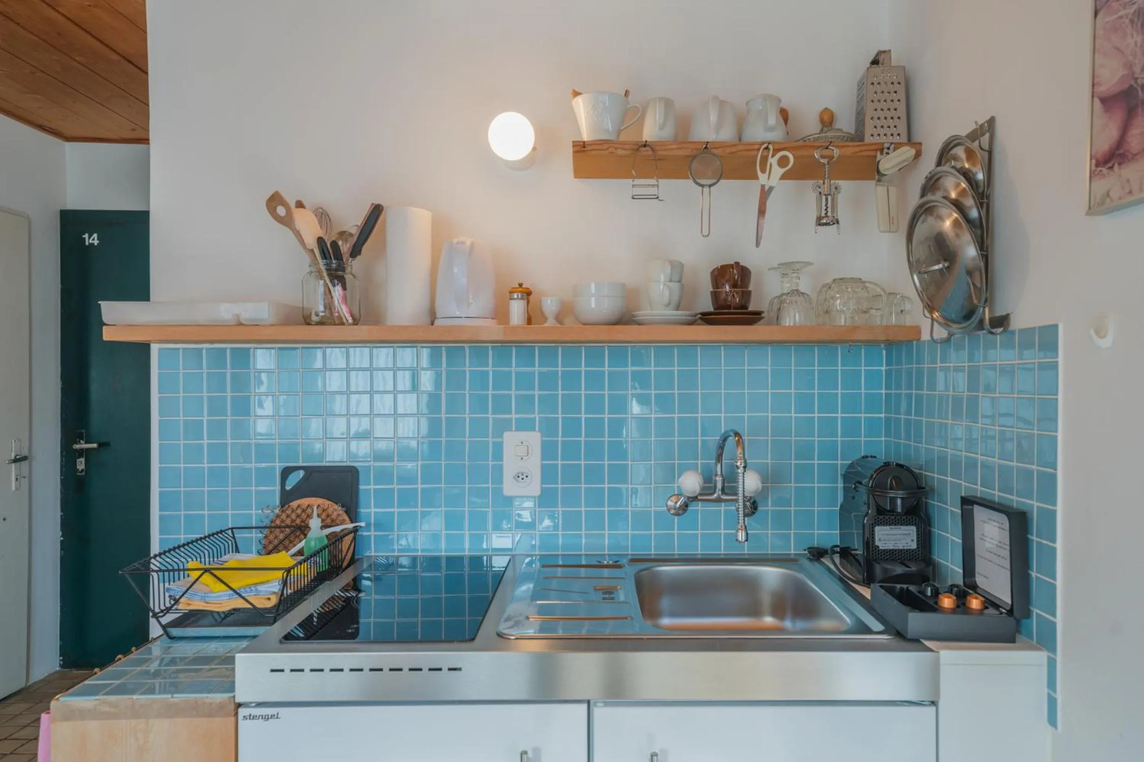 stove in Hotel Haus am Waldrand