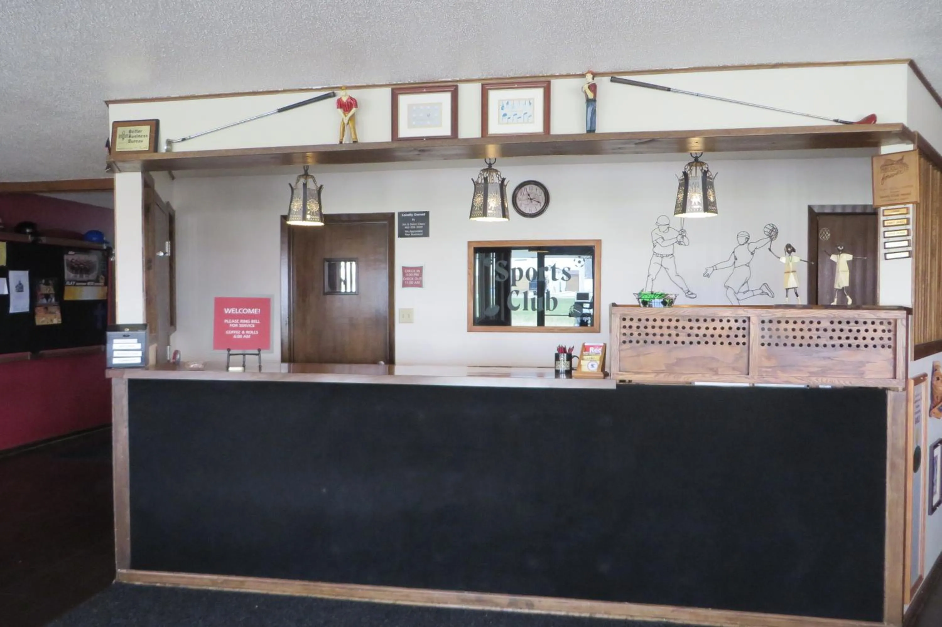 Lobby or reception in Sports Club Motel