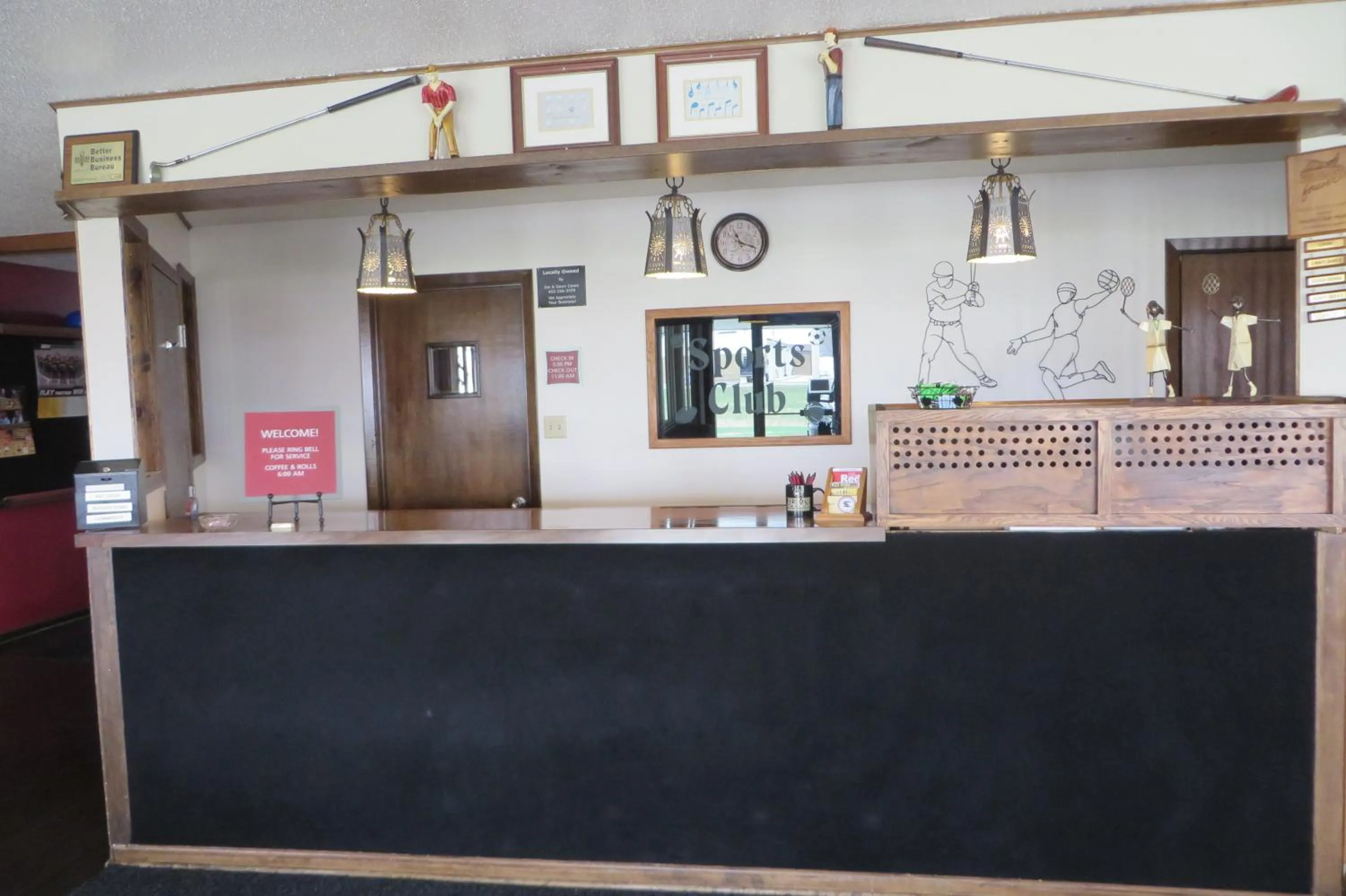 Lobby or reception in Sports Club Motel