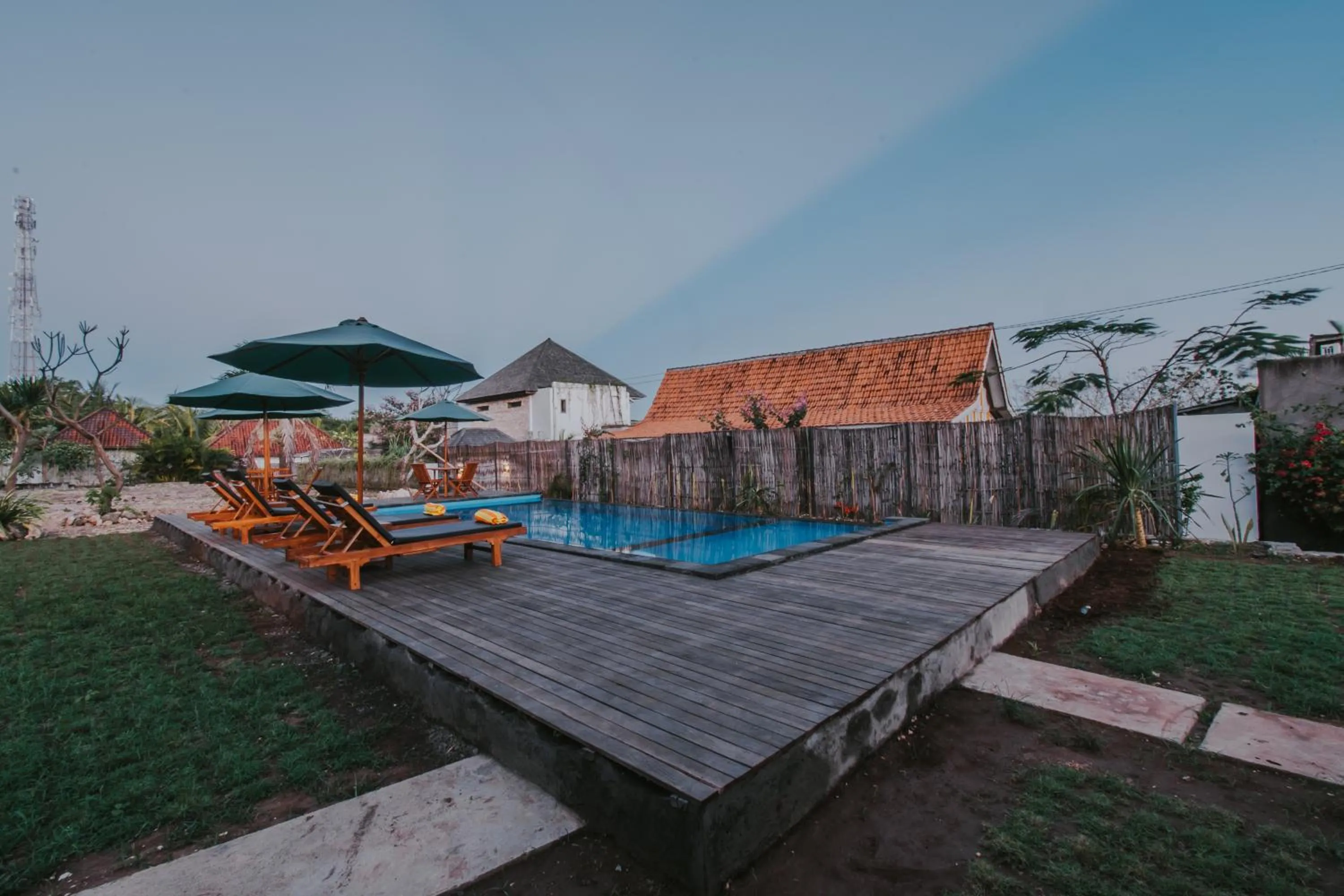 Swimming pool in Paluh Beach Huts