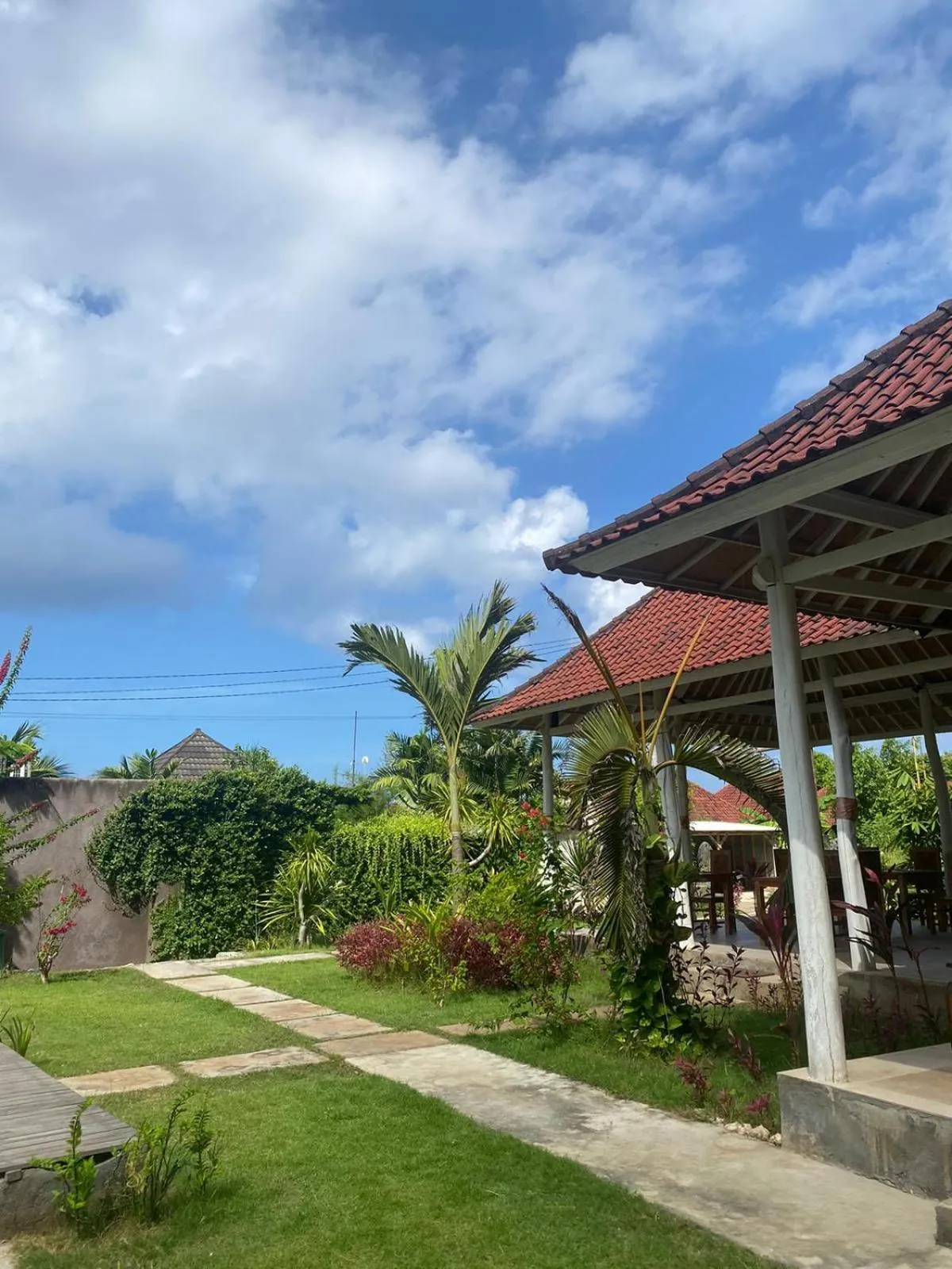 Garden view in Paluh Beach Huts