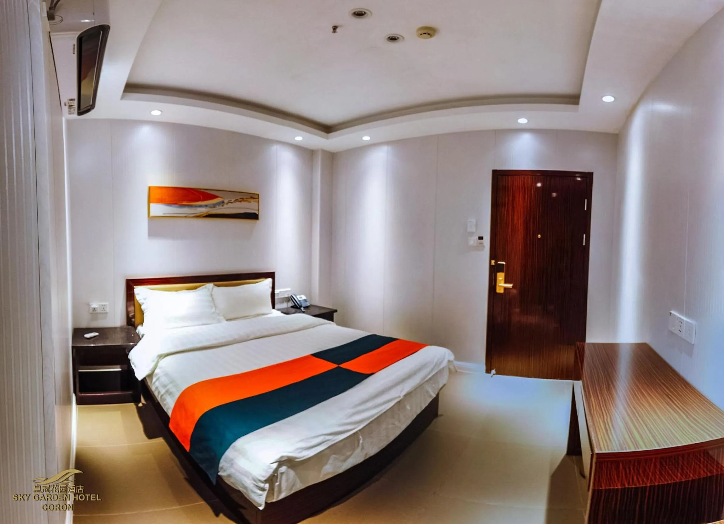 Bed in Sky Garden Hotel