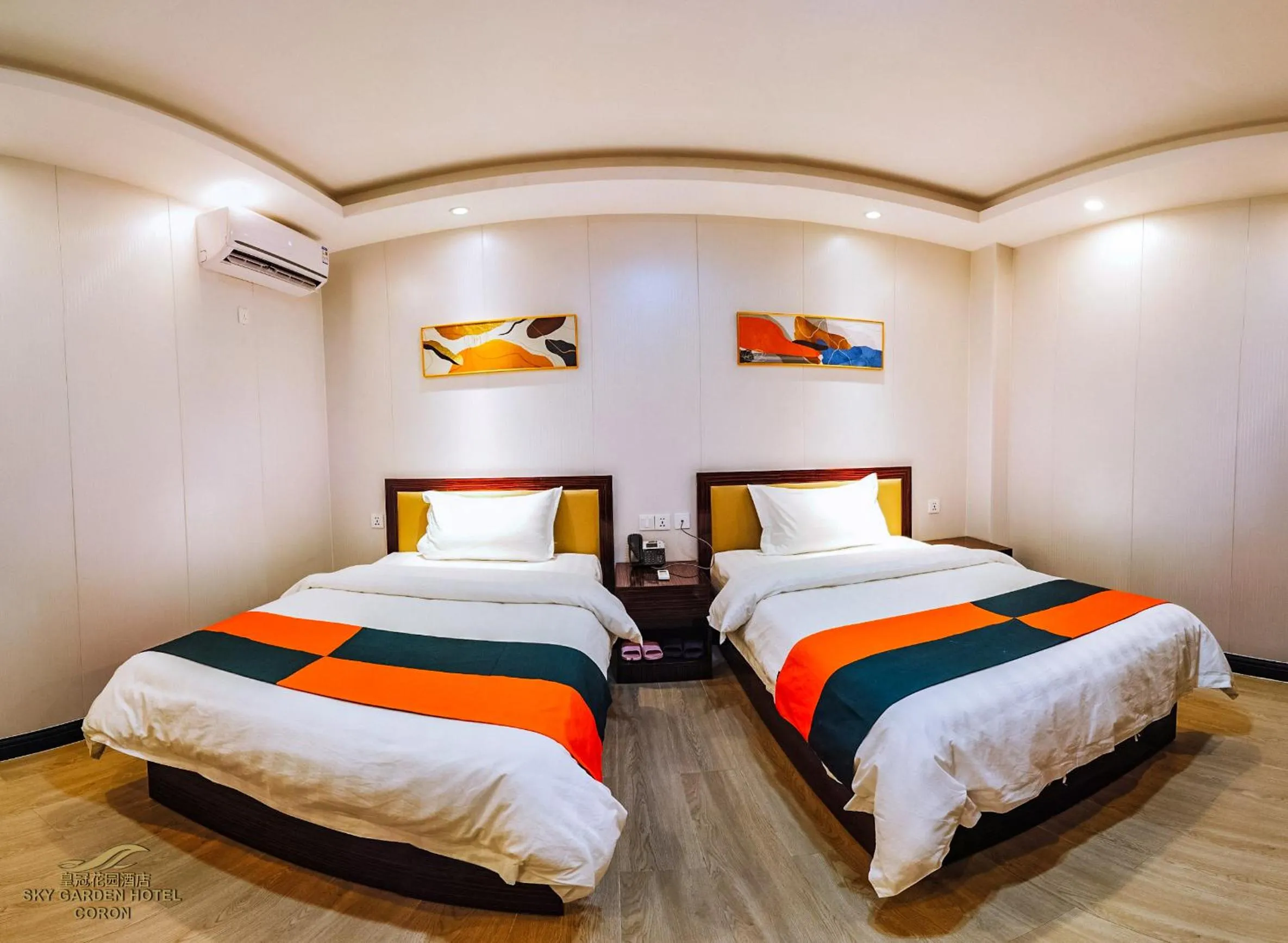 Bed in Sky Garden Hotel