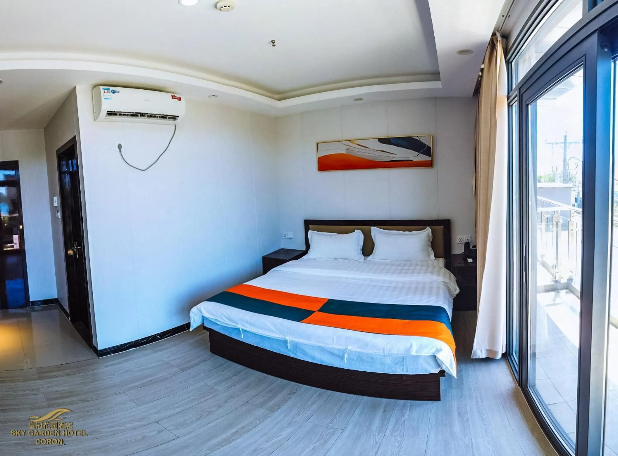 Bed in Sky Garden Hotel