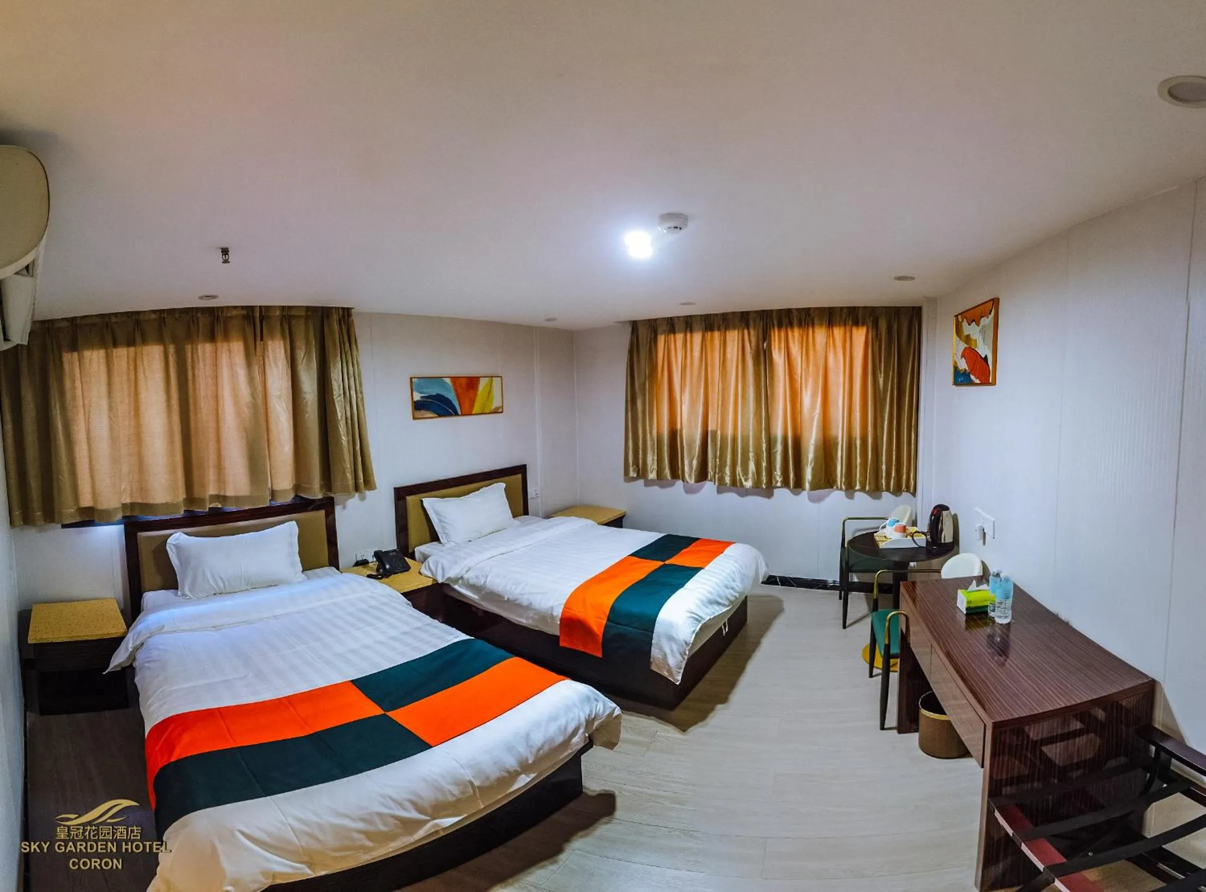 Bed in Sky Garden Hotel