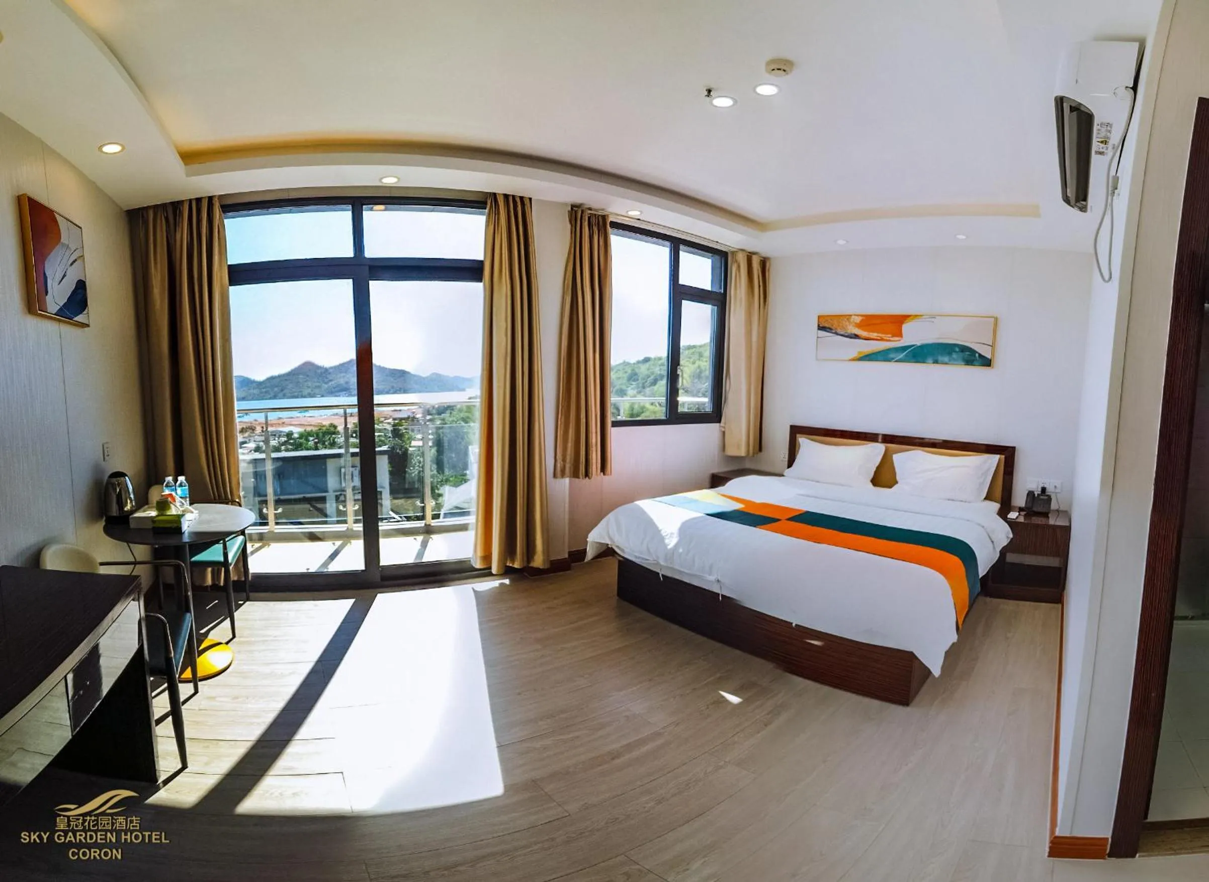 Bed in Sky Garden Hotel