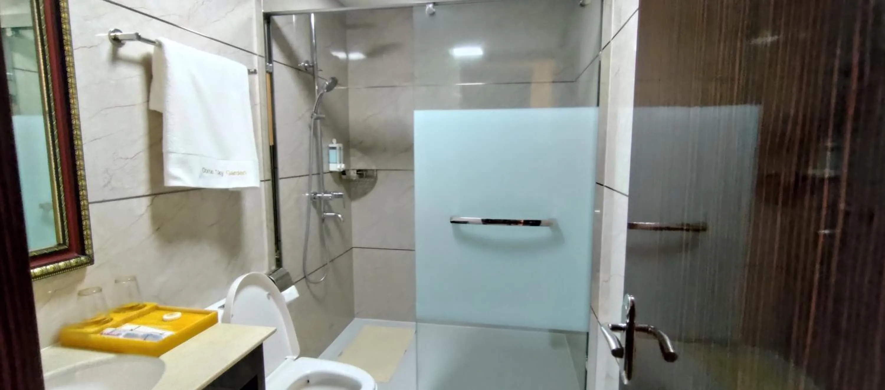 Shower in Sky Garden Hotel