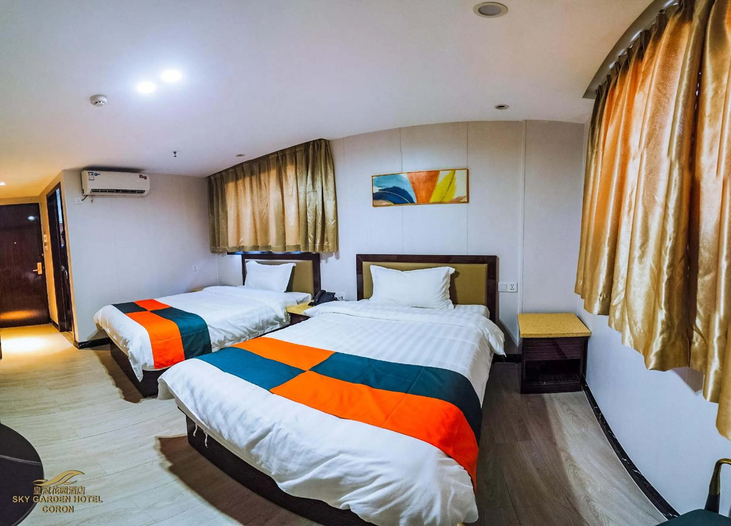 Bed in Sky Garden Hotel