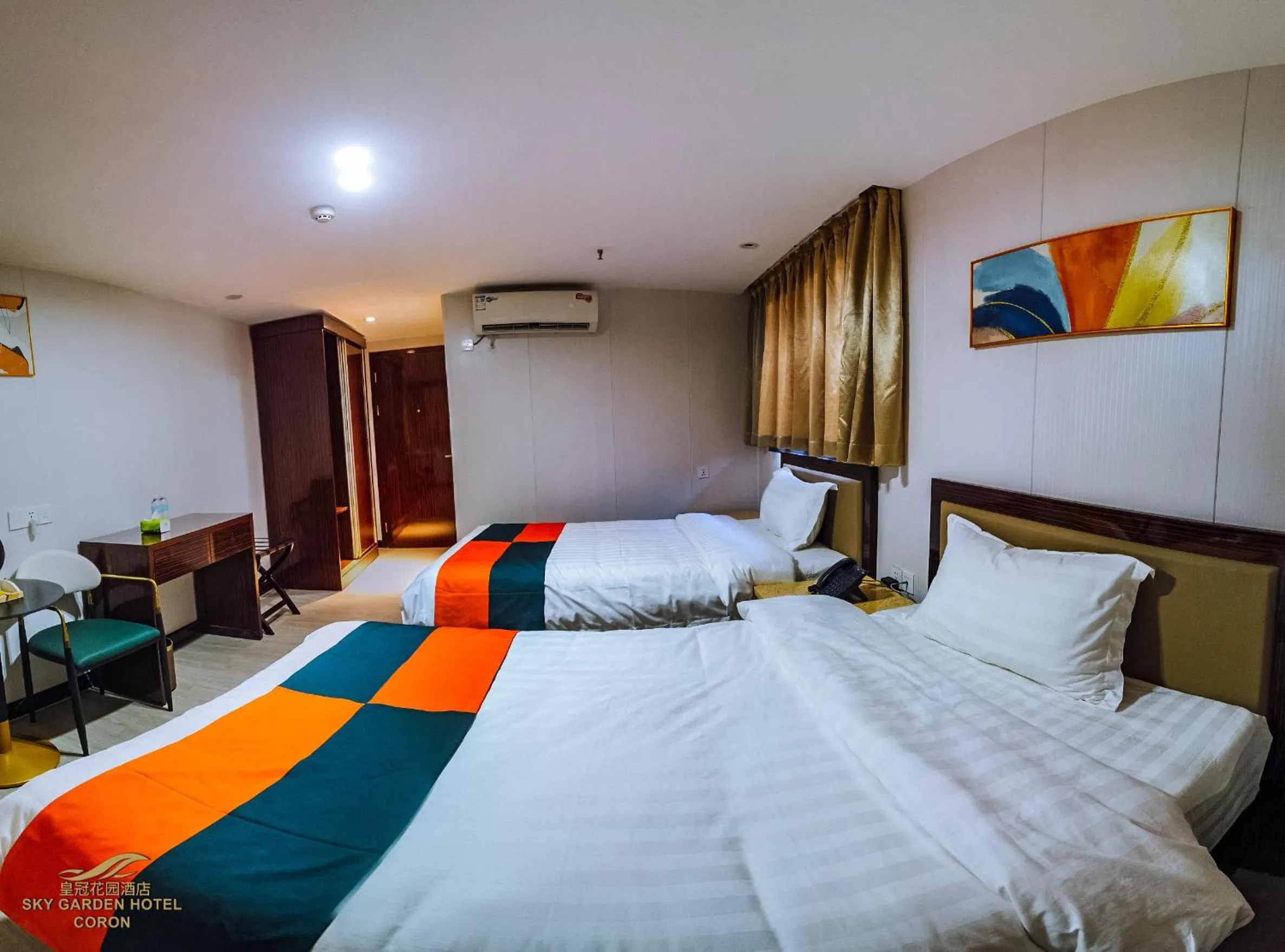 Bed in Sky Garden Hotel