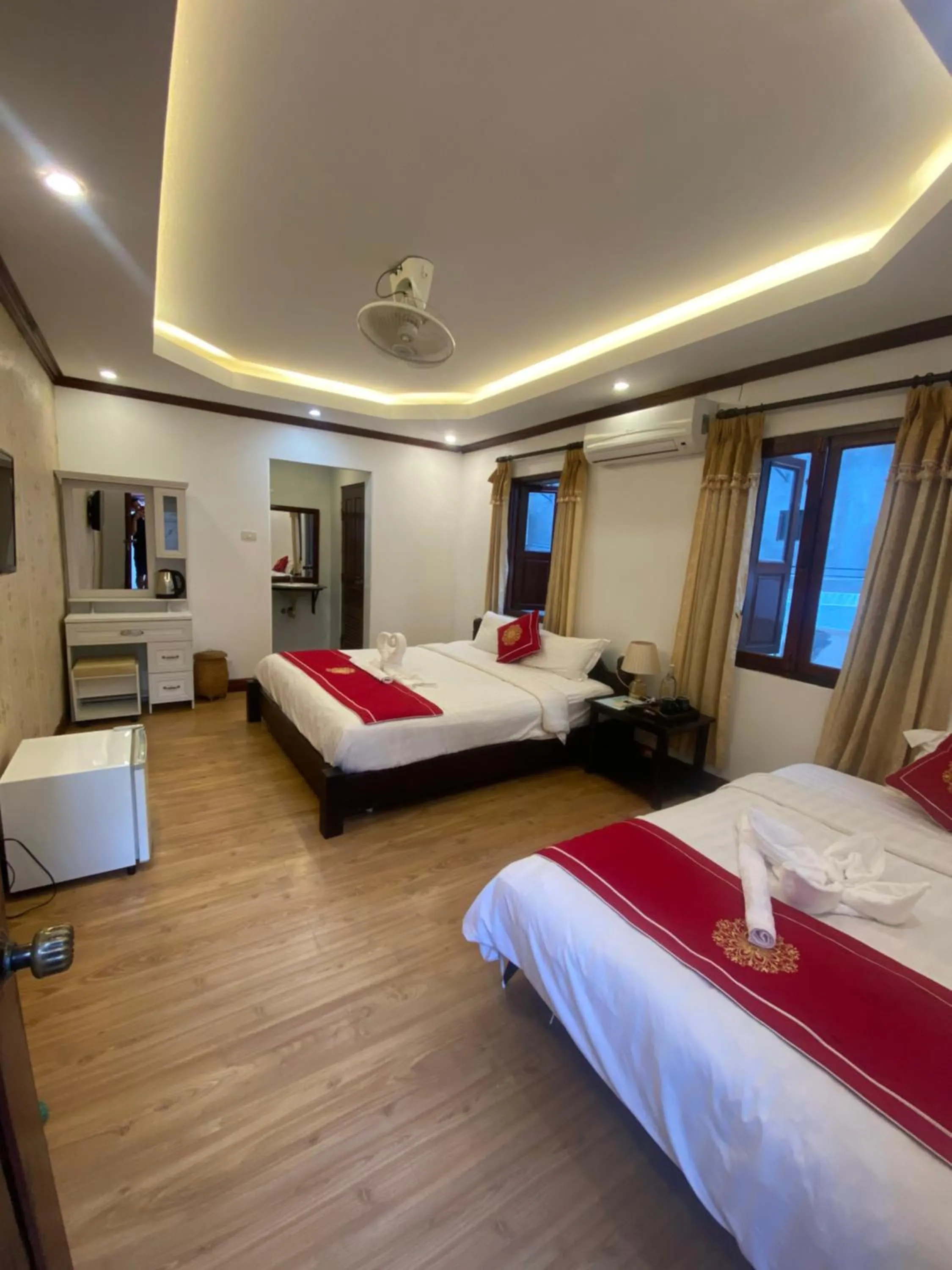 Bedroom, Bed in Golden Lotus Boutique Hotel