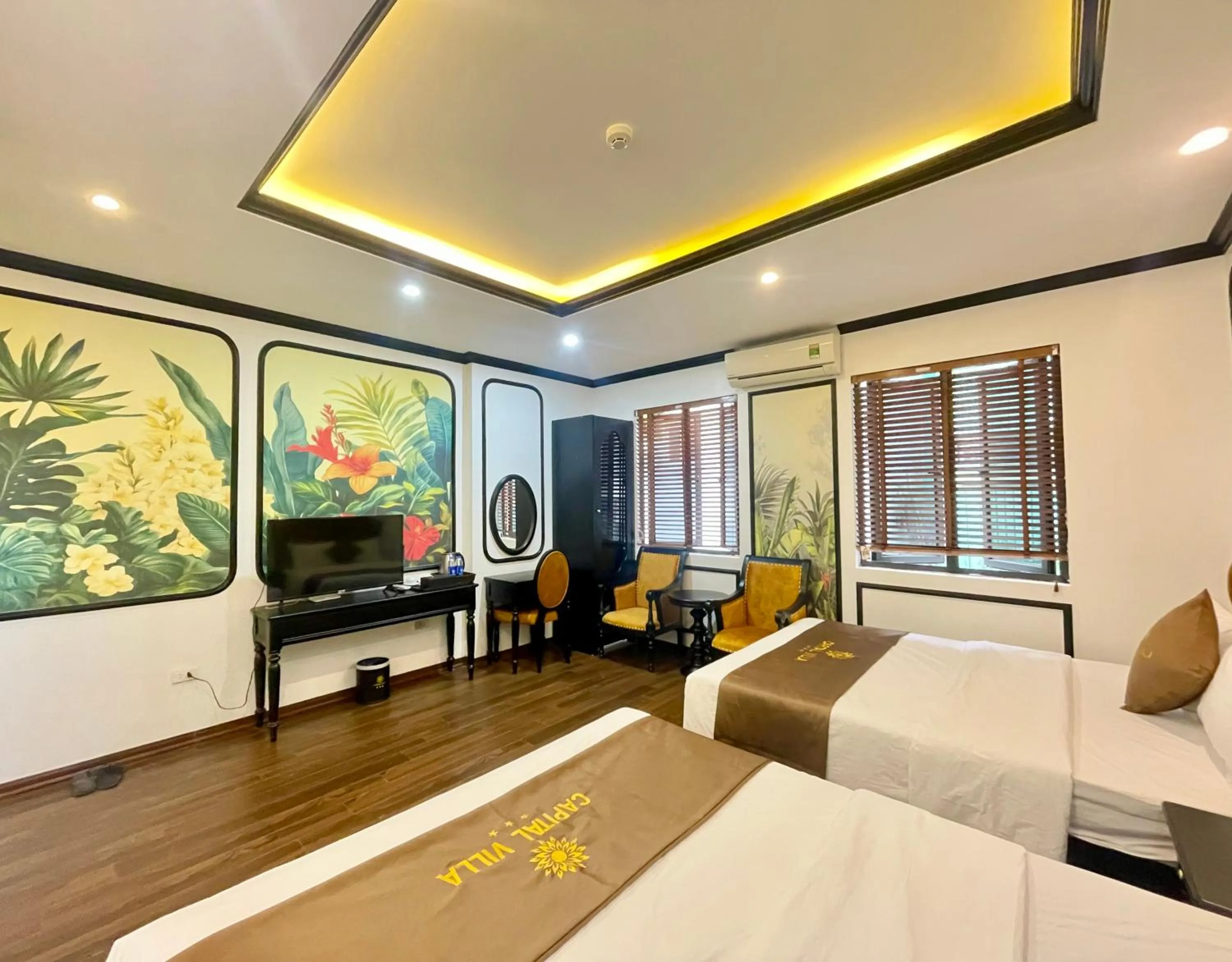 Bed in Capital CauGiay Hotel