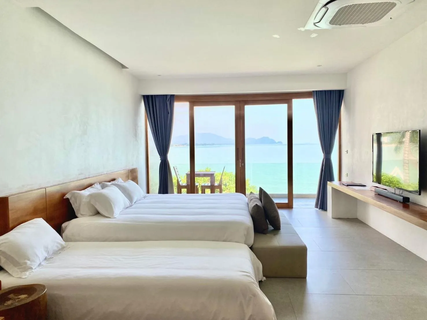 Bed in X-Sea Khanom Harbor Bay Resort