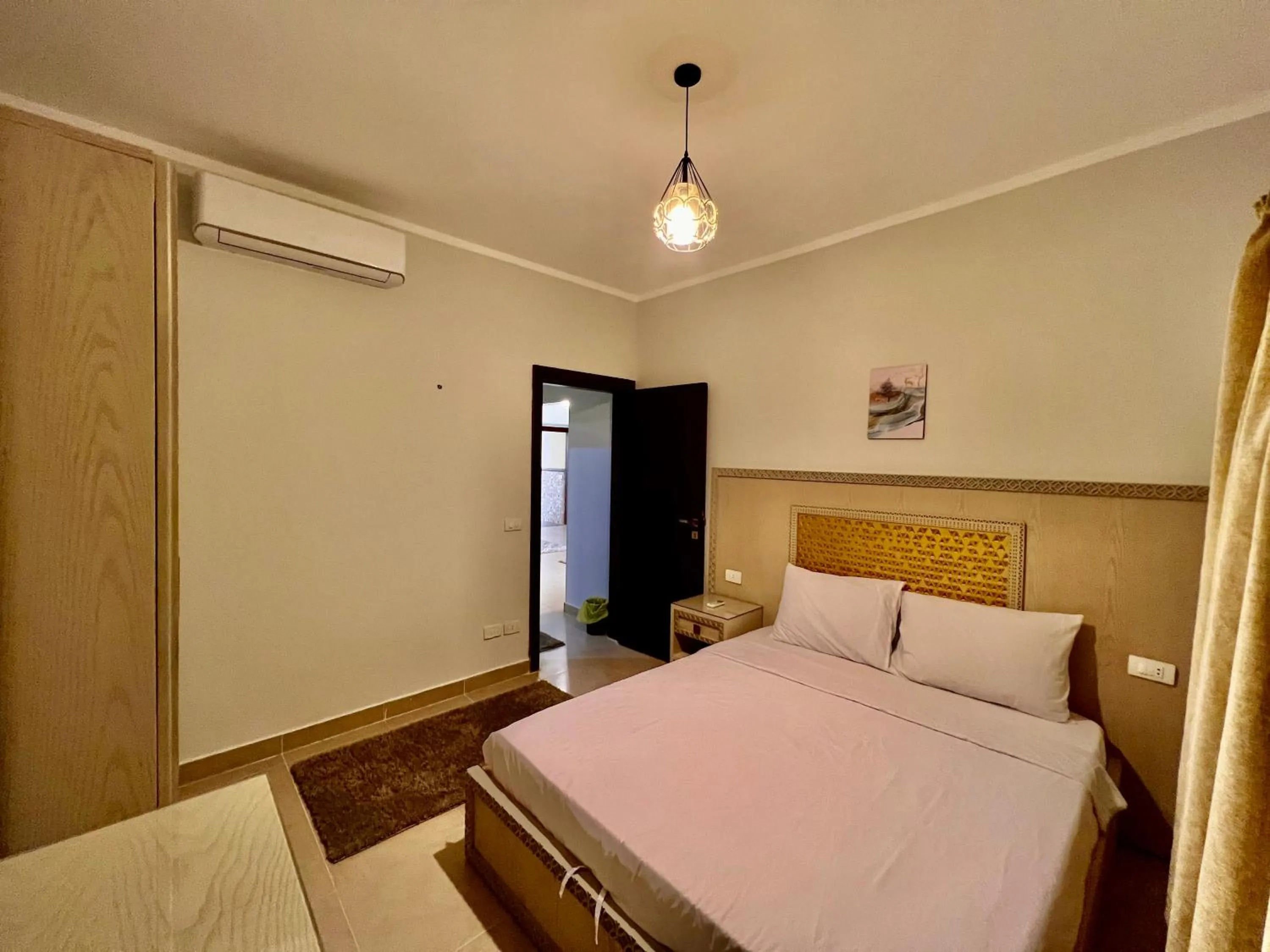 air conditioner, Bed in Blue Residence Dahab