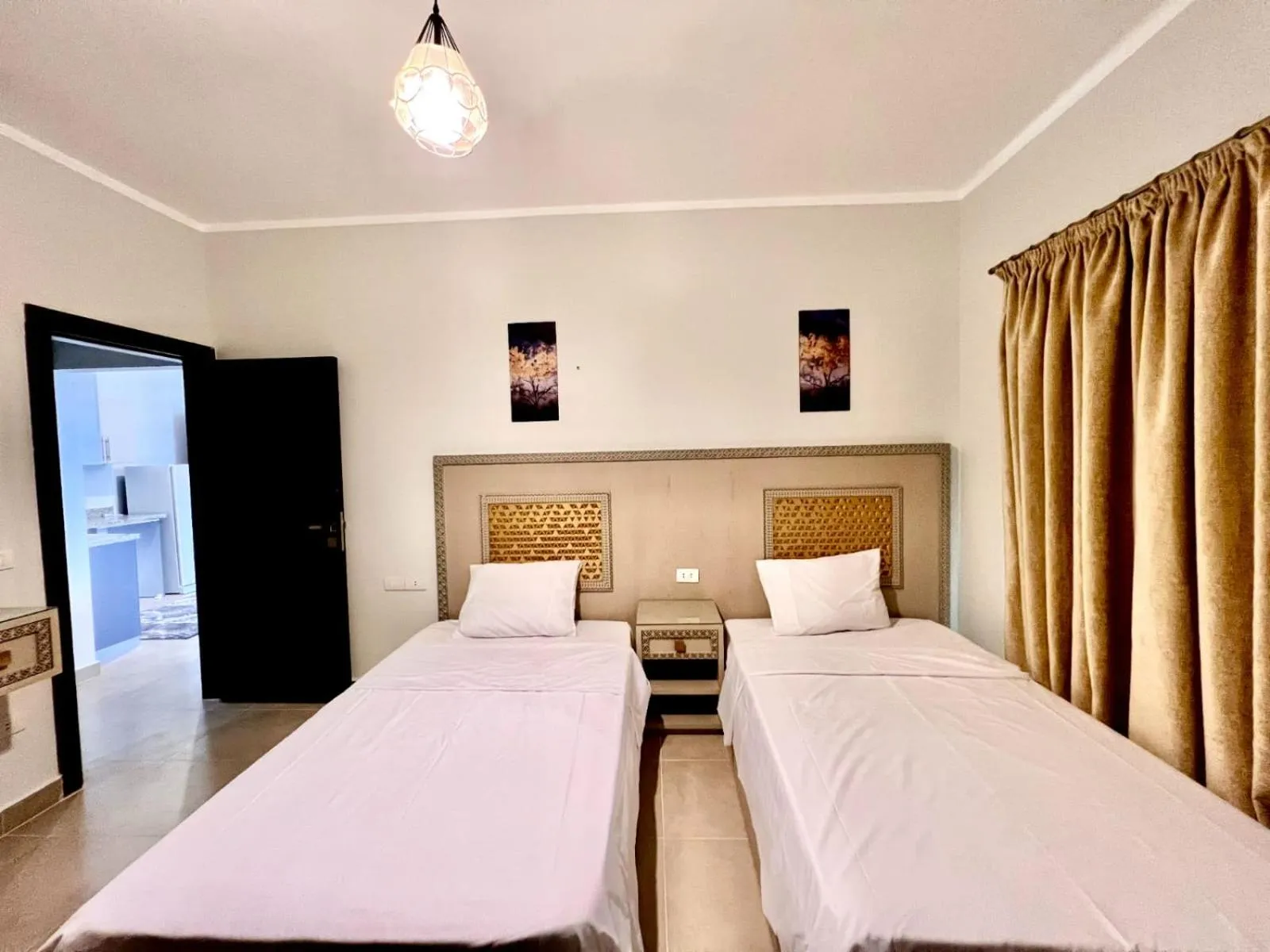 Bed in Blue Residence Dahab