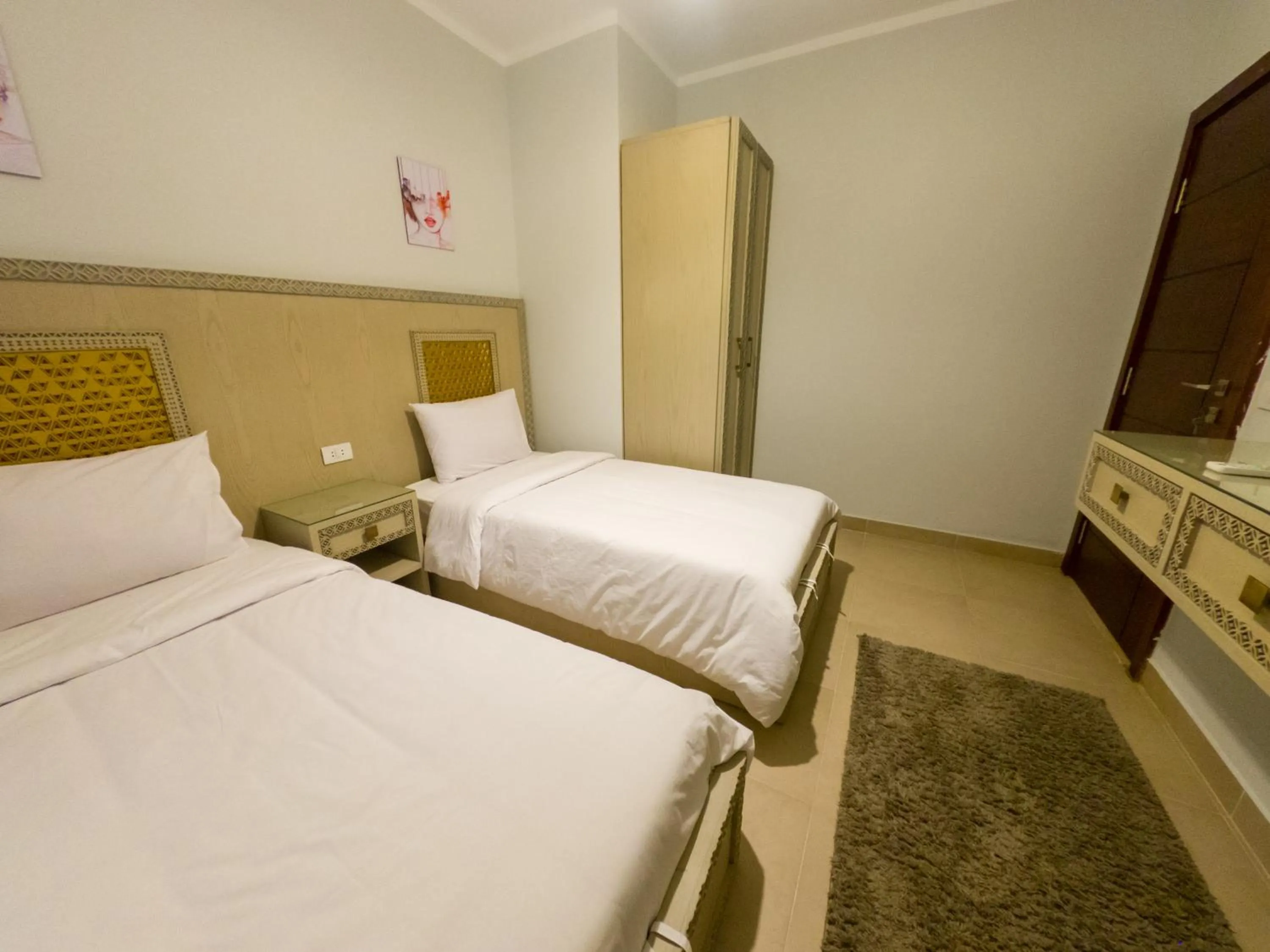 Bed in Blue Residence Dahab