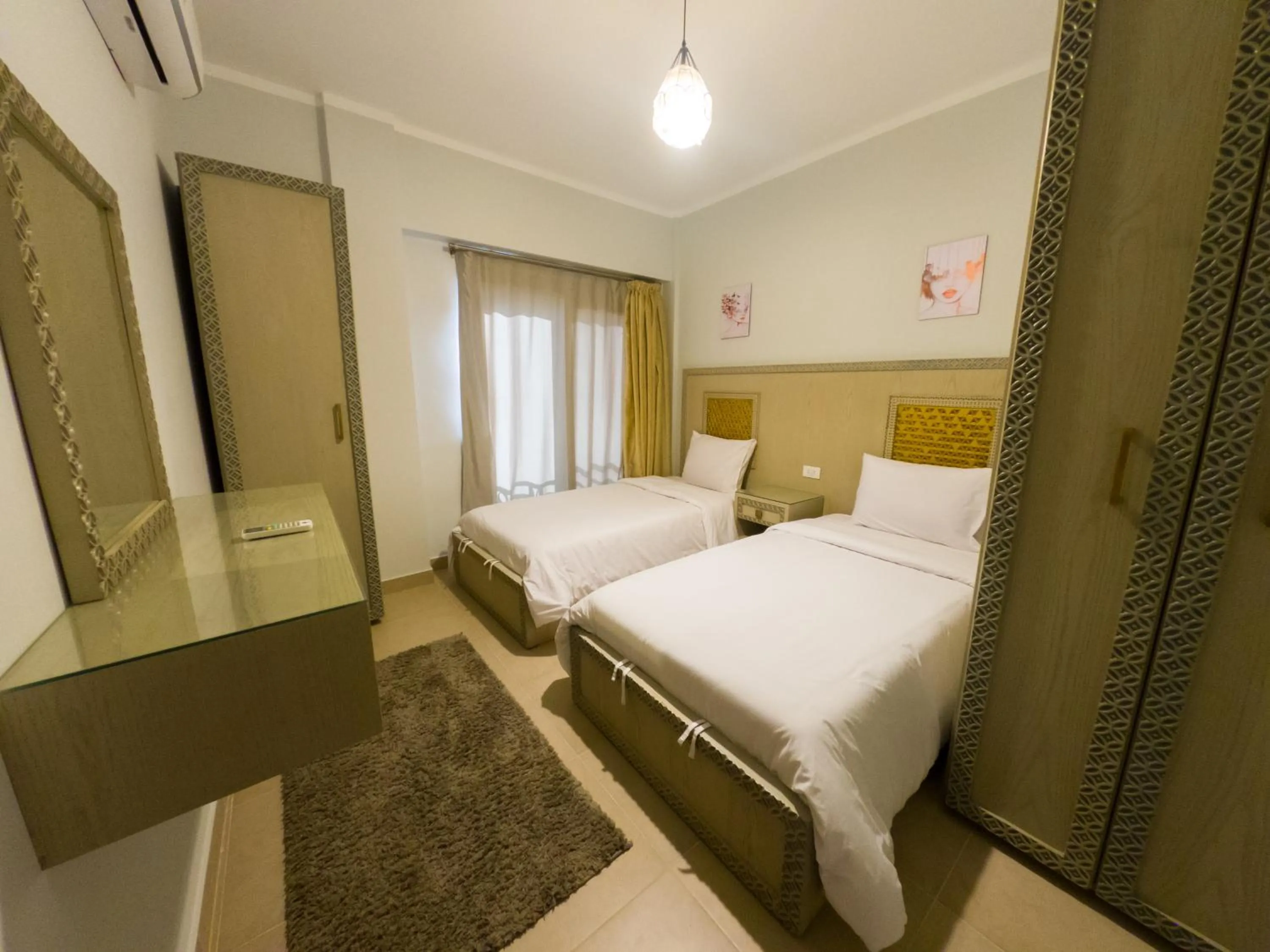 Bed in Blue Residence Dahab