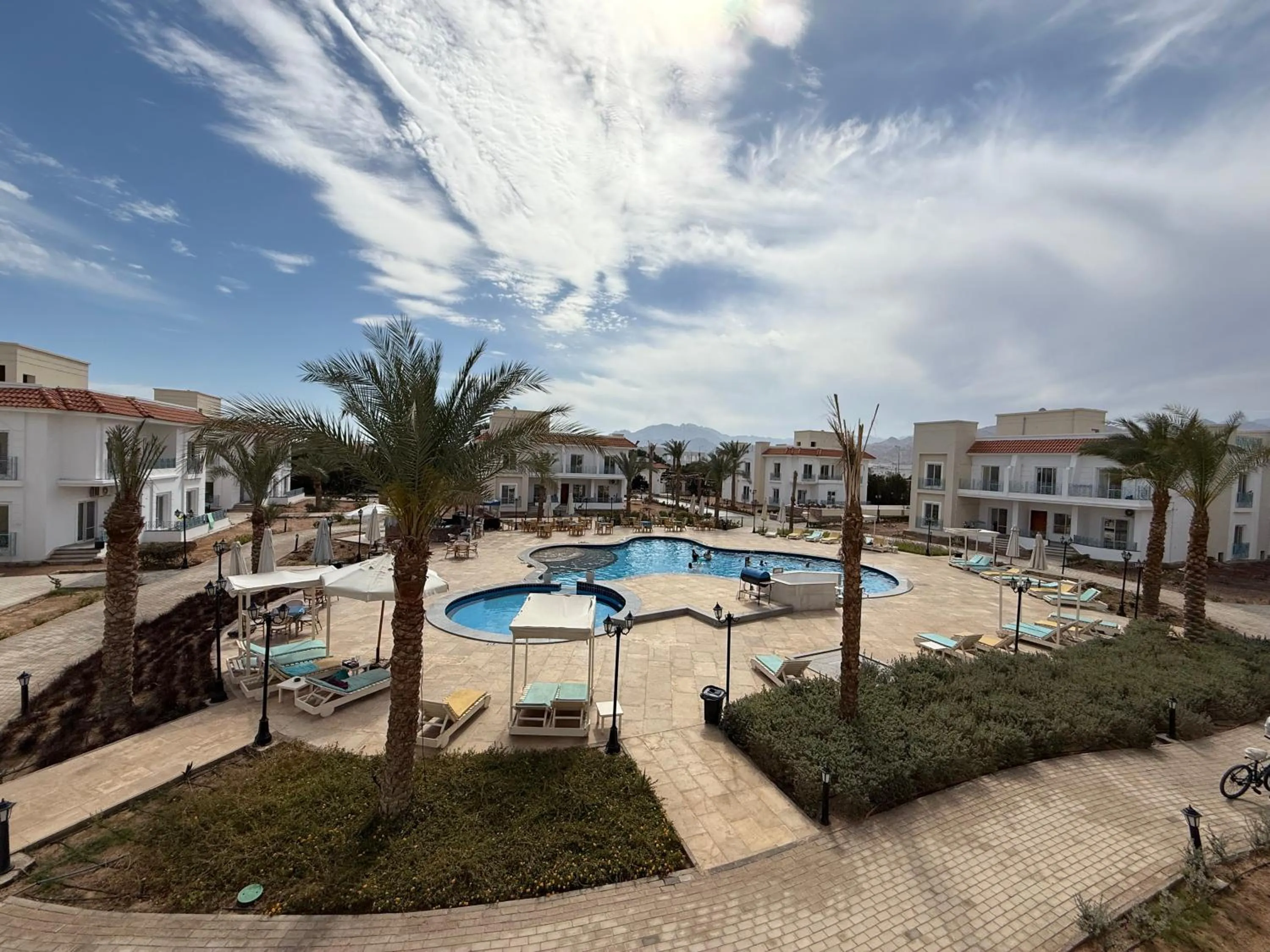 Pool view in Blue Residence Dahab