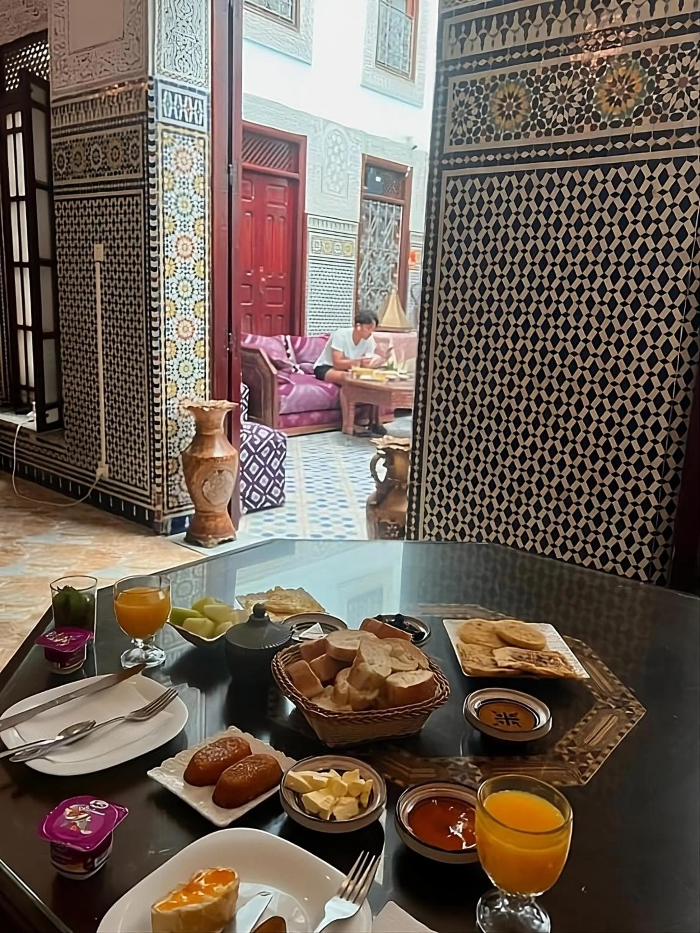 Living room in Riad Baba