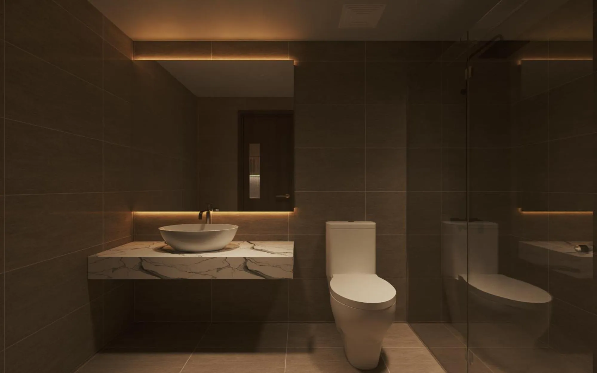 Shower in Fukurai Boutique Apartments Ha Noi