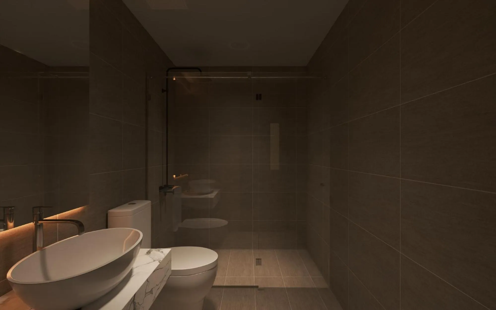 Shower in Fukurai Boutique Apartments Ha Noi