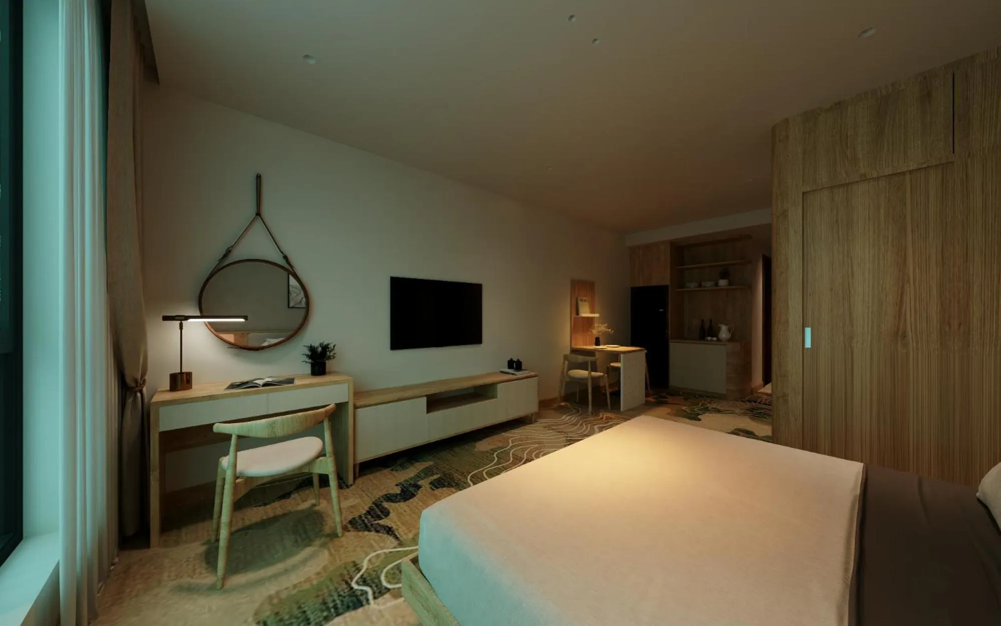 Bed in Fukurai Boutique Apartments Ha Noi