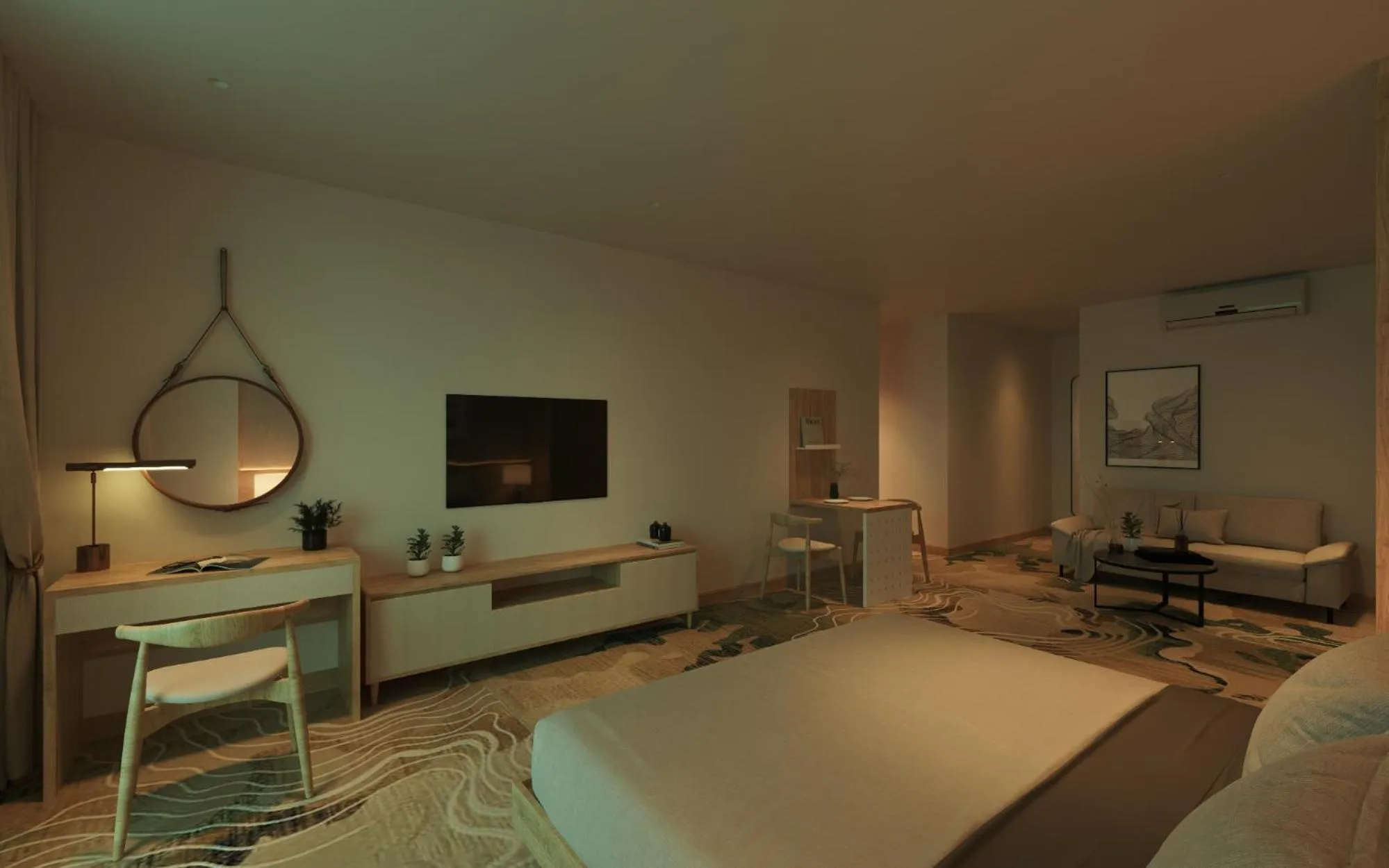 Bed in Fukurai Boutique Apartments Ha Noi