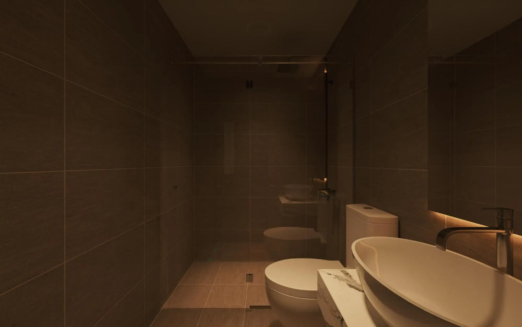 Toilet in Fukurai Boutique Apartments Ha Noi