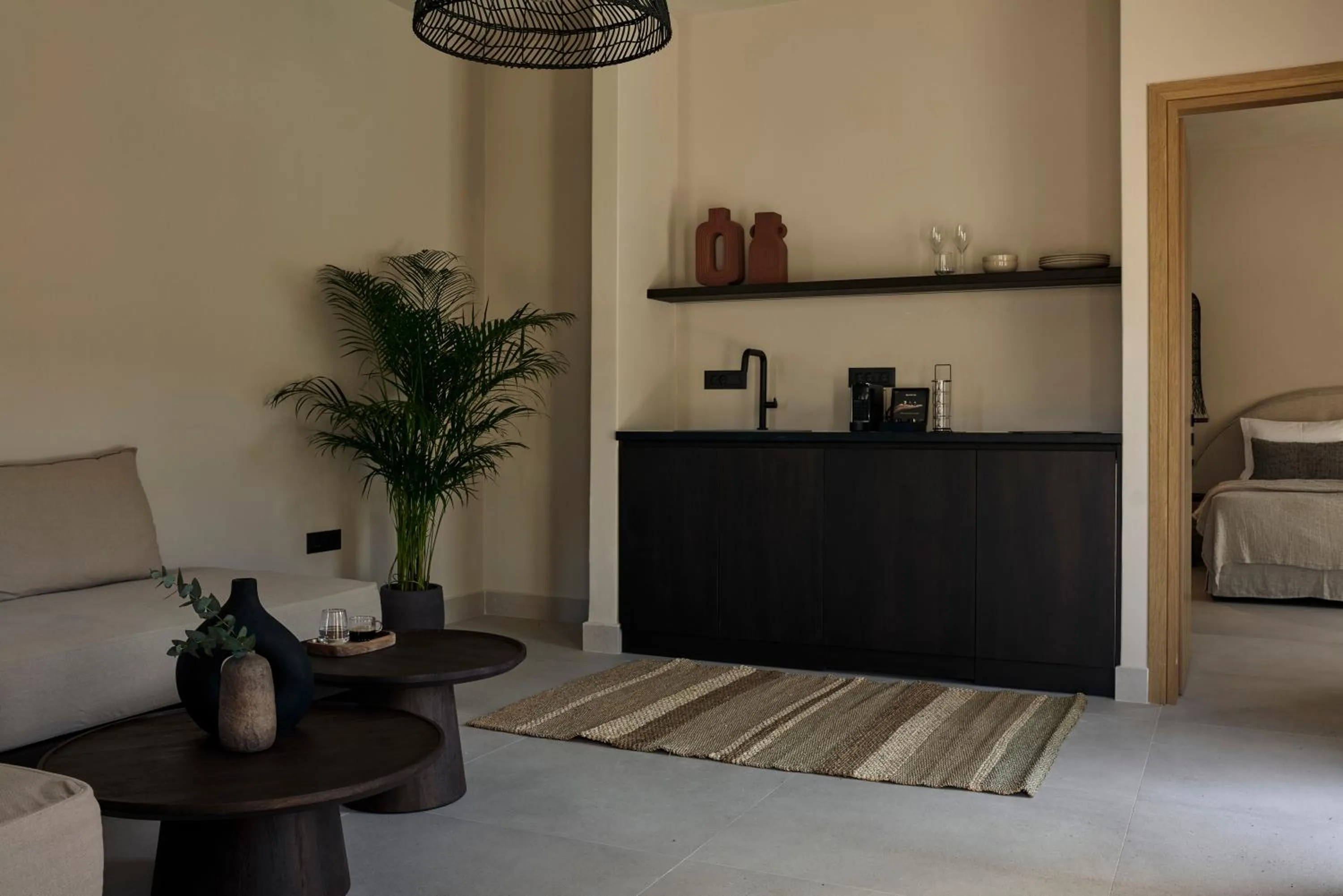 Kitchen or kitchenette, Bed in Naxian Rhapsody