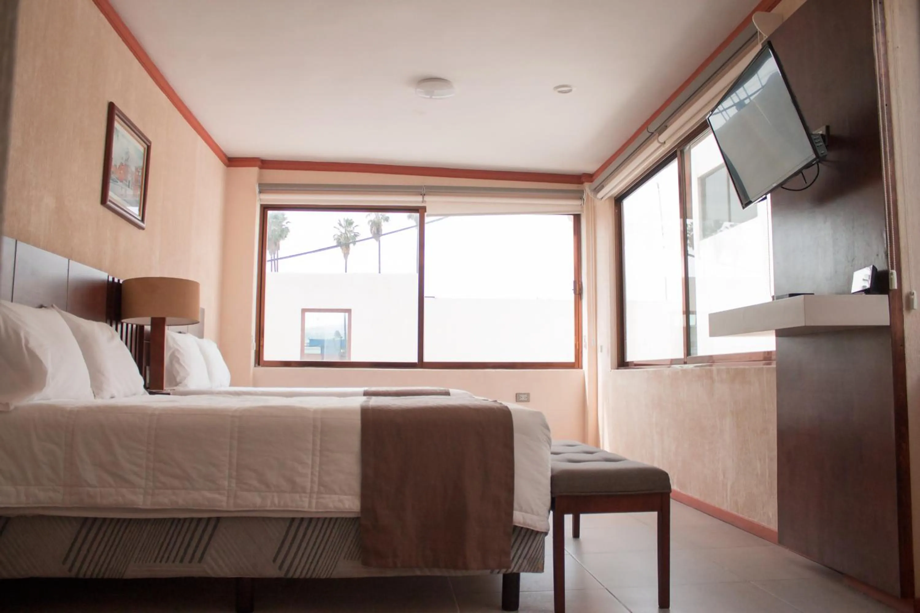 Bed in Hotel Tlaxcala