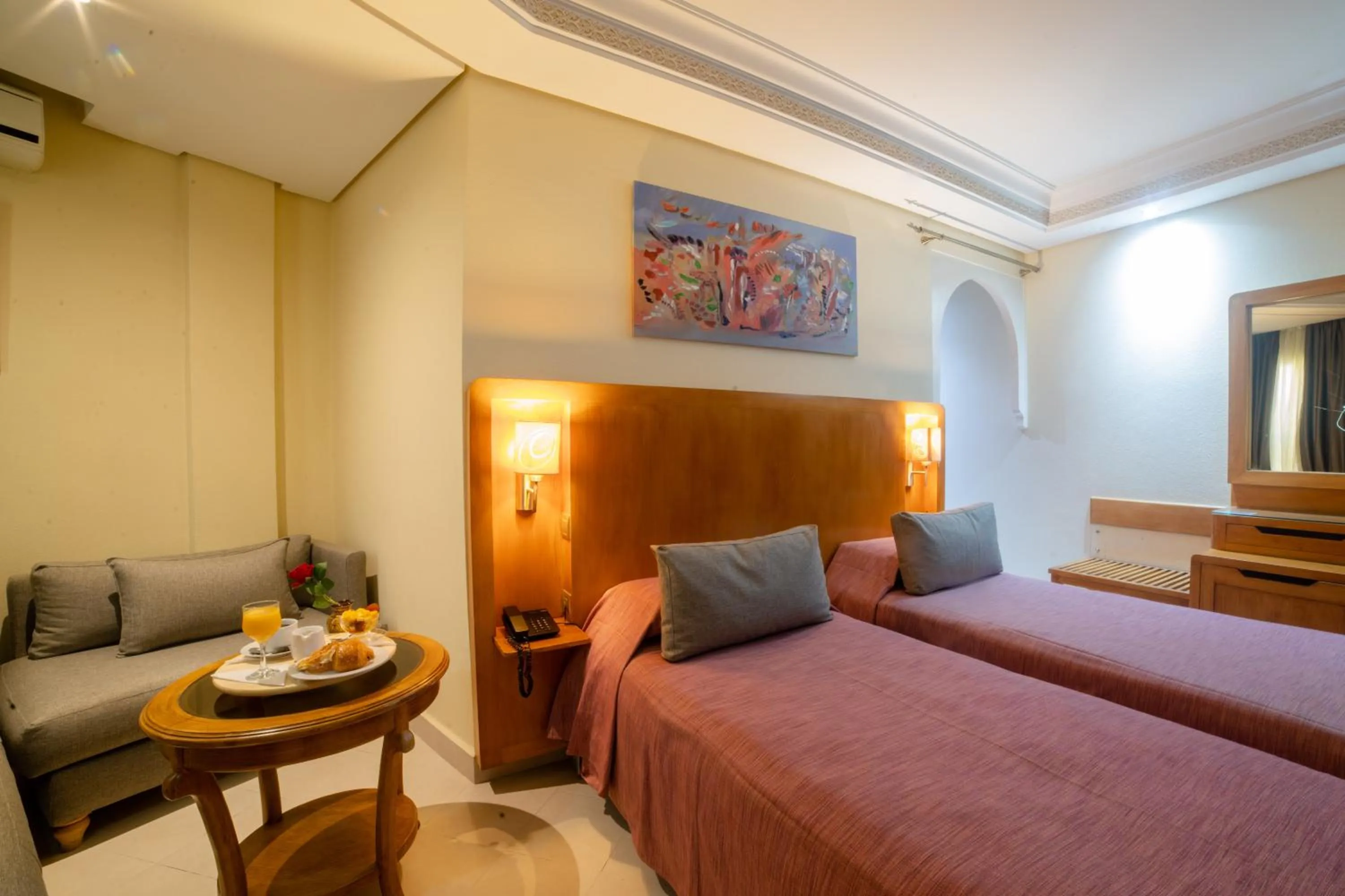 Bed in Hotel Palais Al Bahja