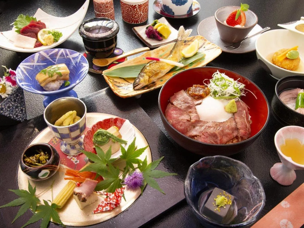 Dinner in Ryokan Misato