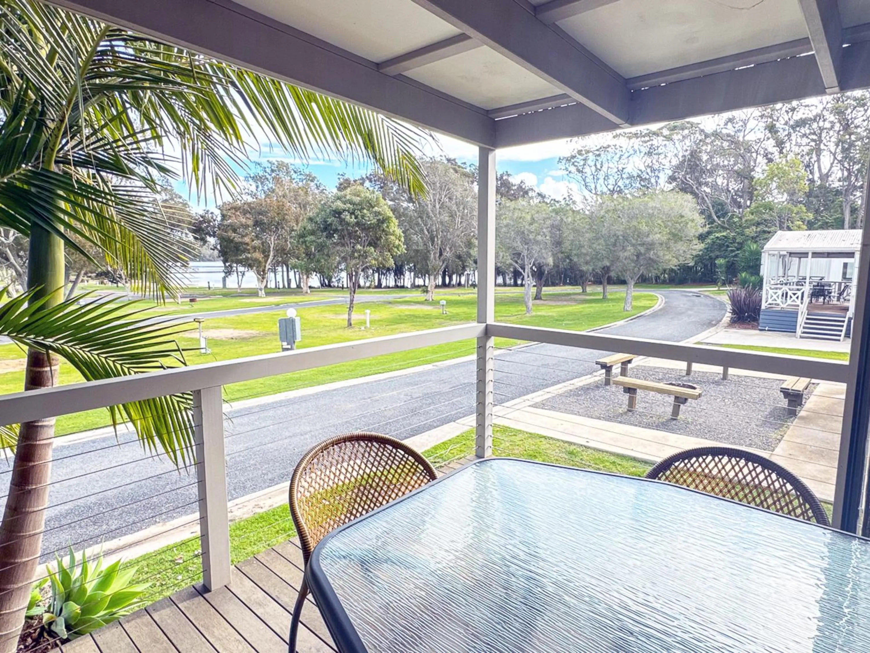 Lake view in BIG4 Wallaga Lake Holiday Park