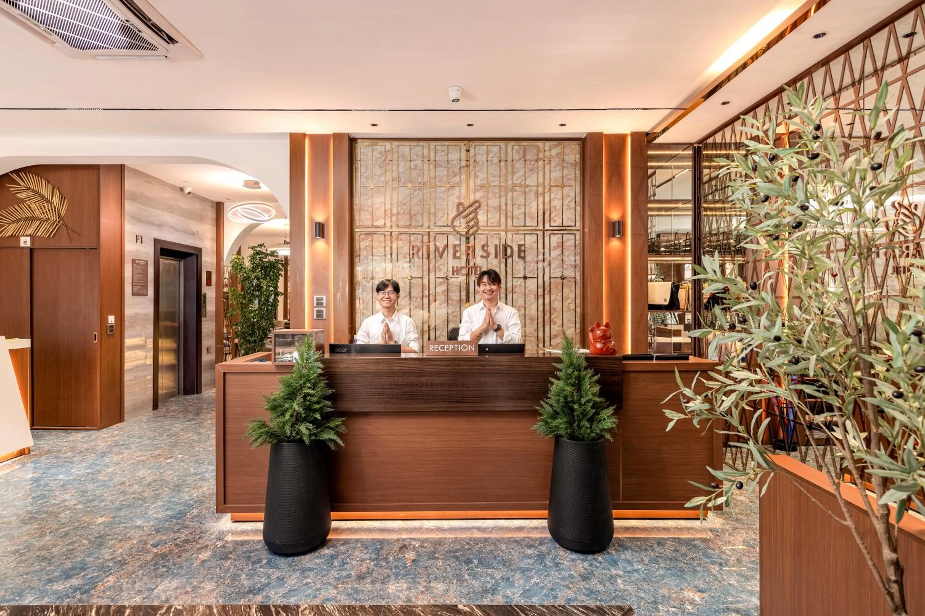 Property building in Riverside Hotel