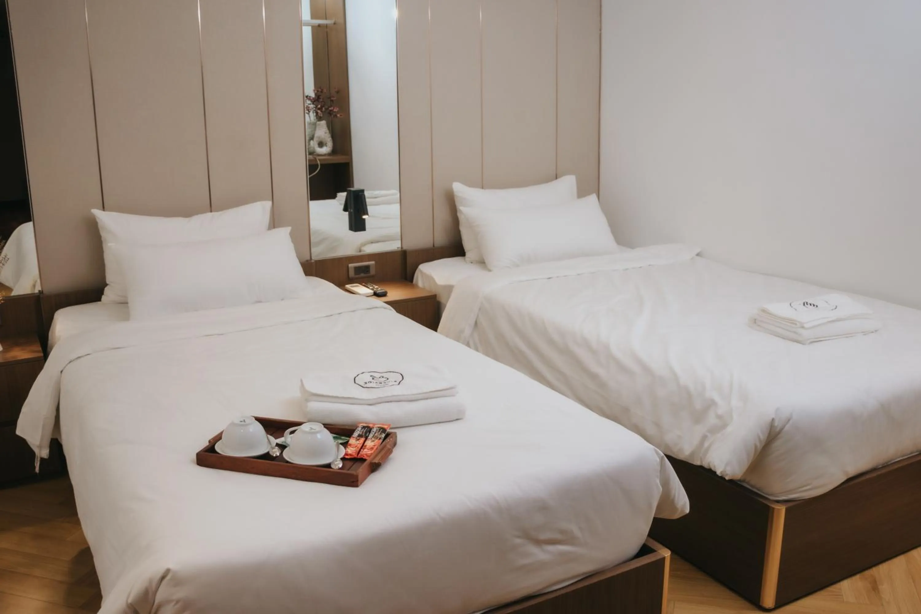 Bed in Riverside Hotel