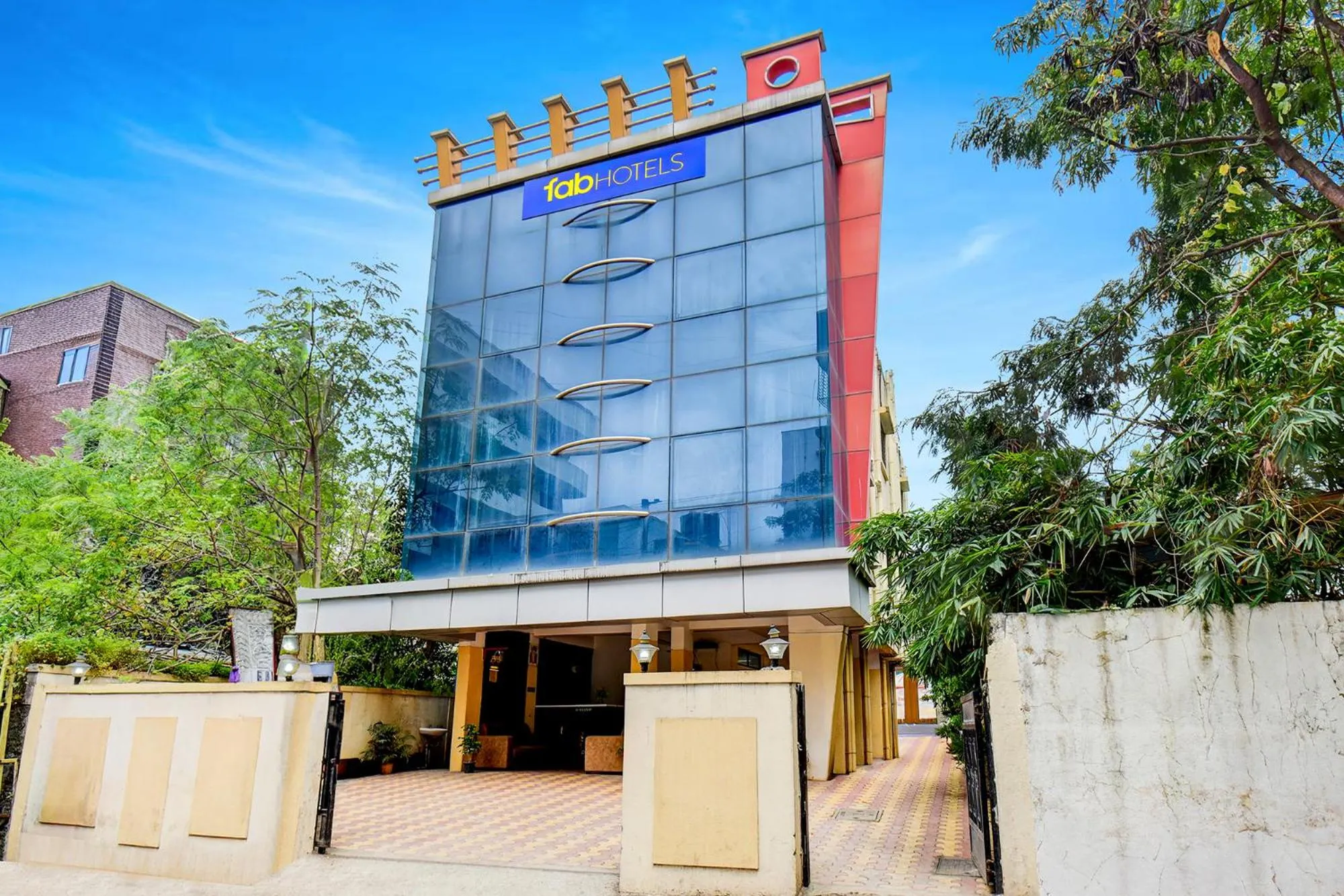 Facade/entrance in Via Sahil Residency