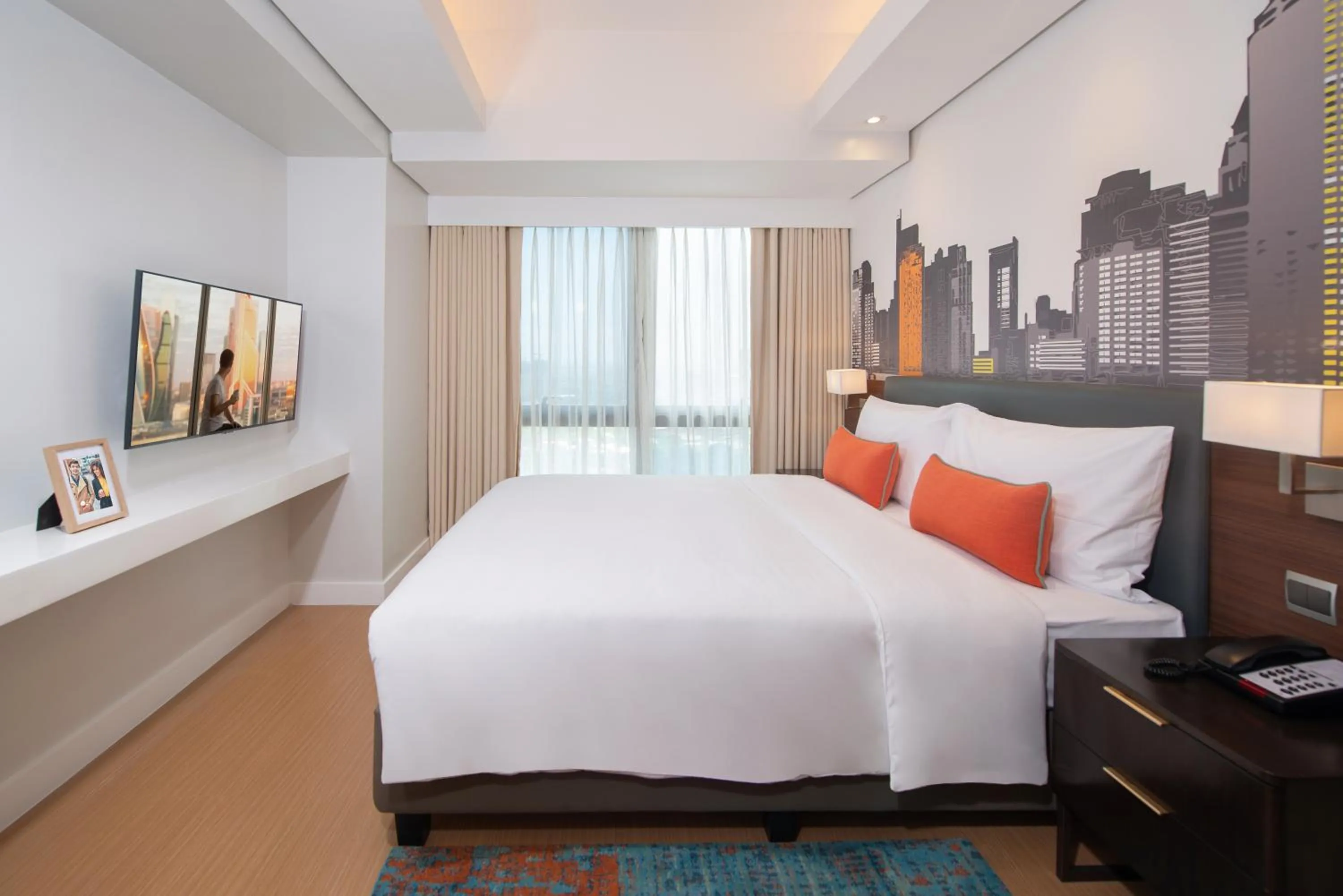 Bed in Citadines Benavidez Makati