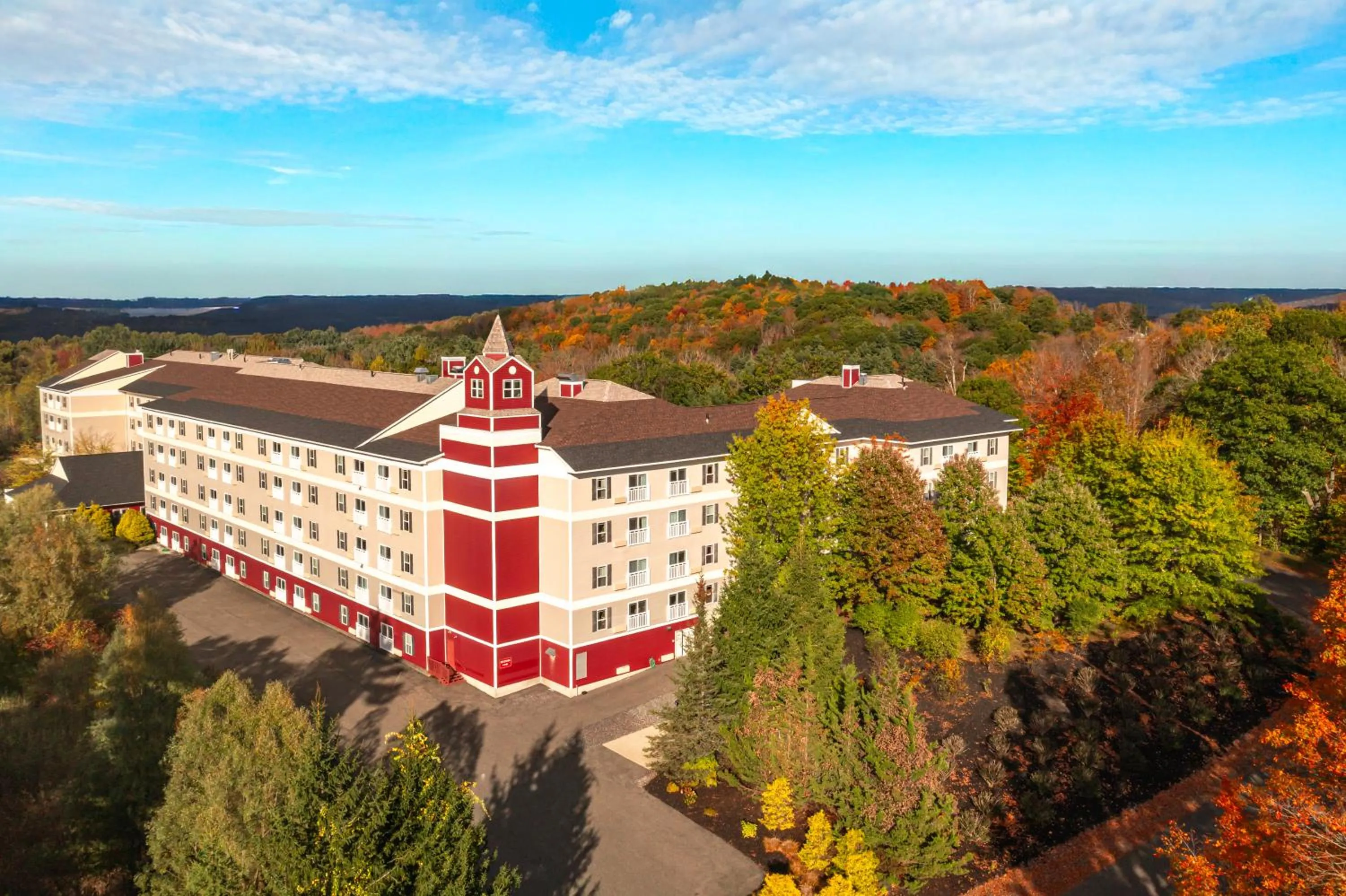 Bird's eye view in Berkshire Mountain Lodge