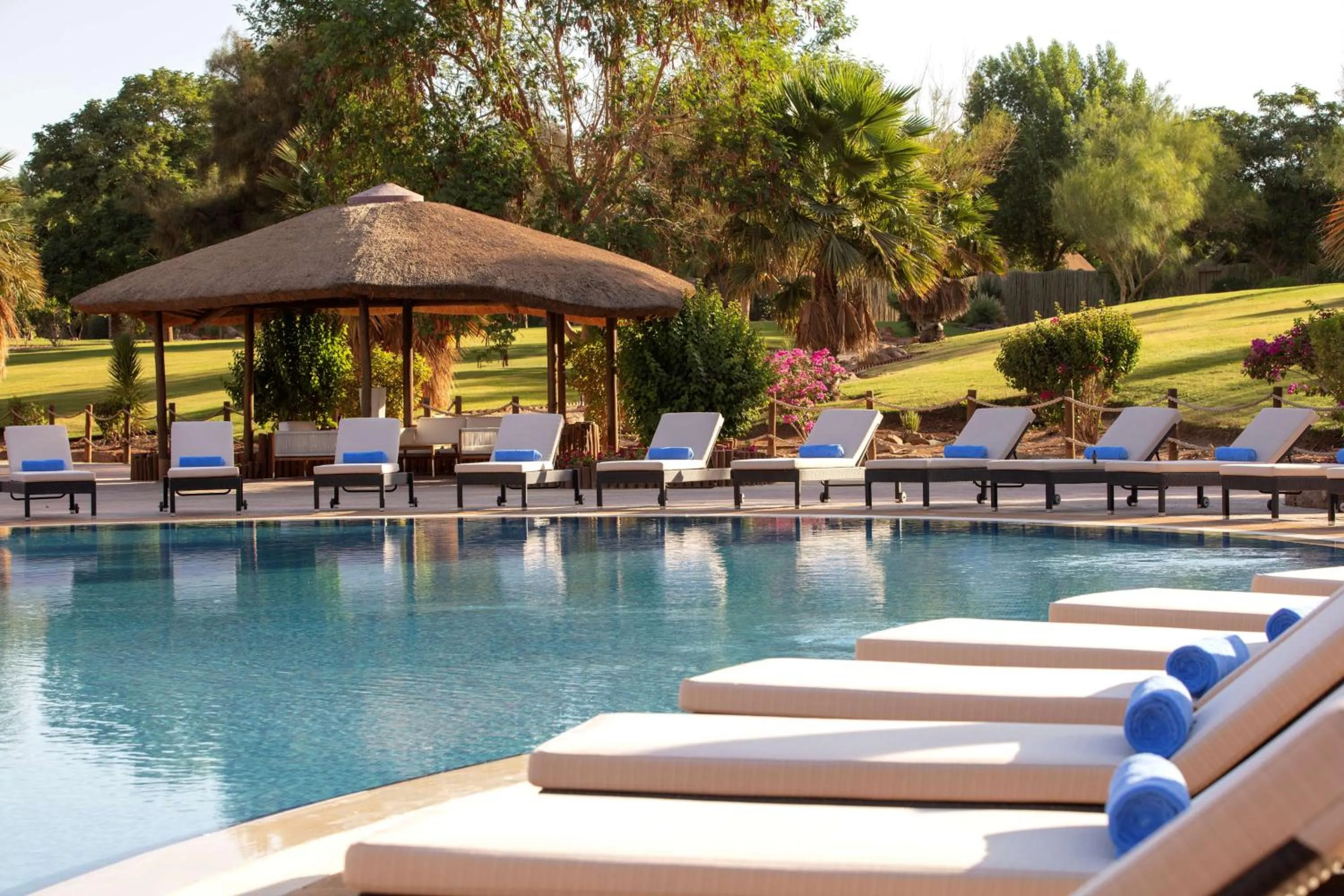 Pool view in Nofa Riyadh, A Radisson Collection Resort