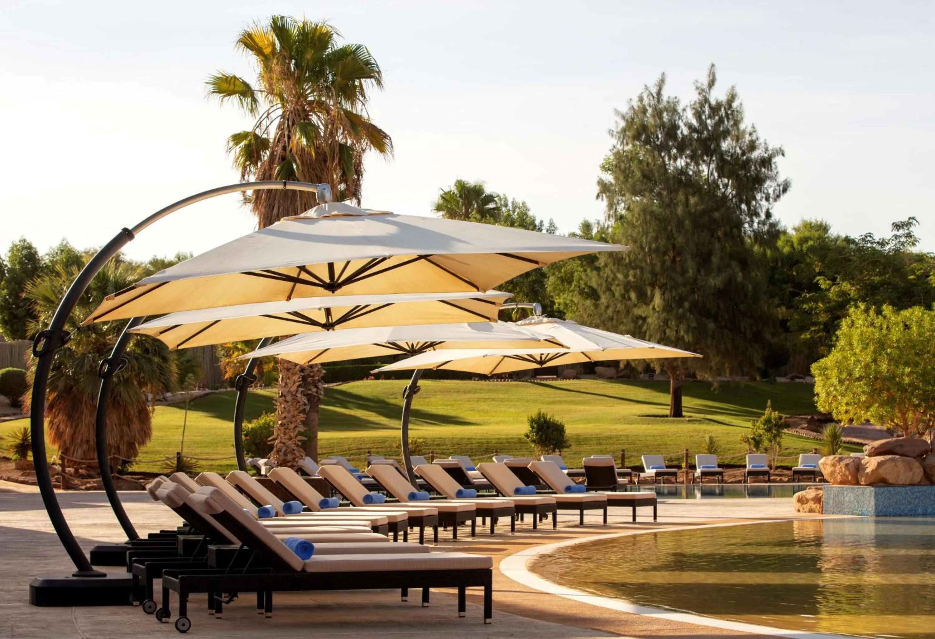 Pool view in Nofa Riyadh, A Radisson Collection Resort