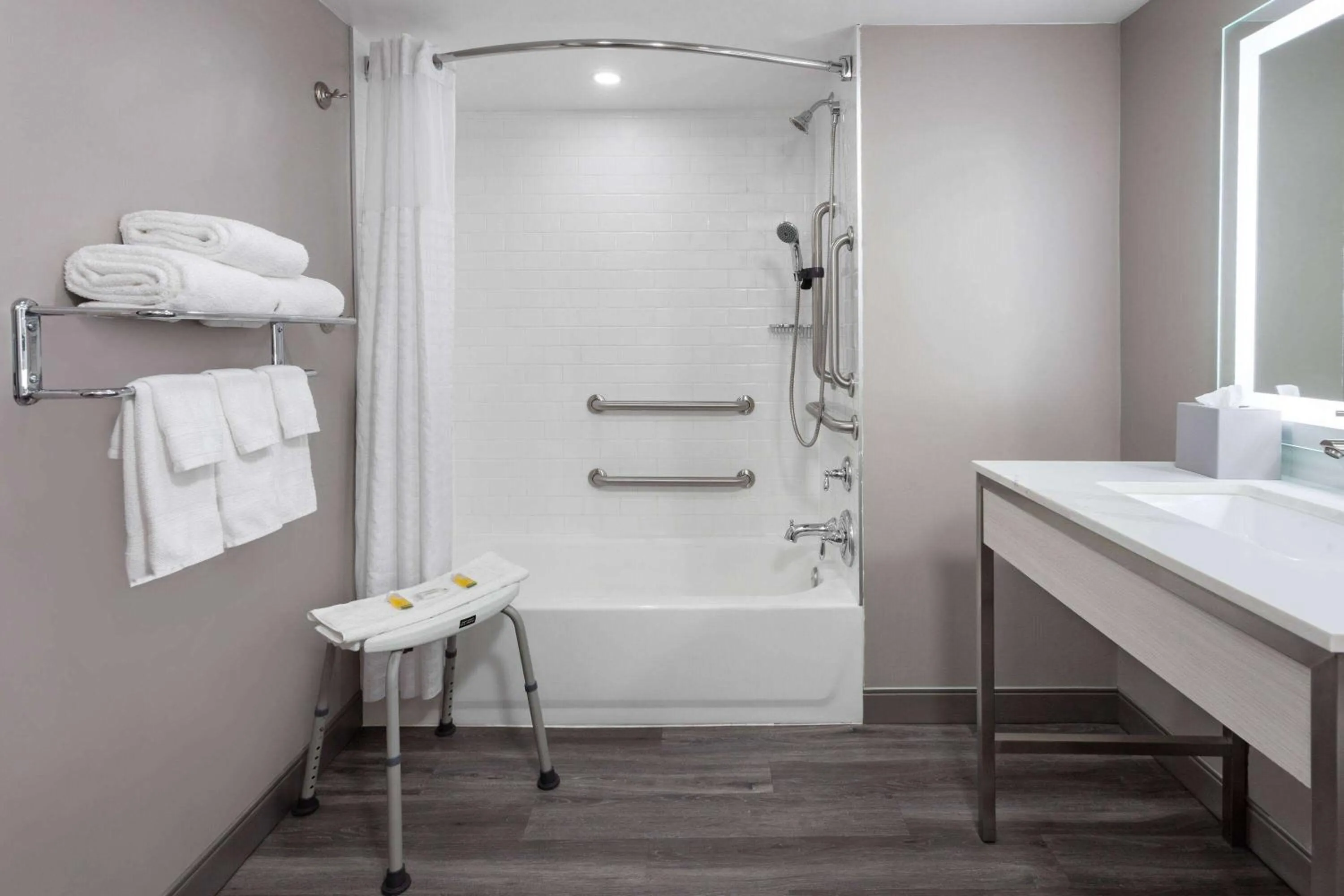 Bathroom in Super 8 by Wyndham Baltimore Northwest