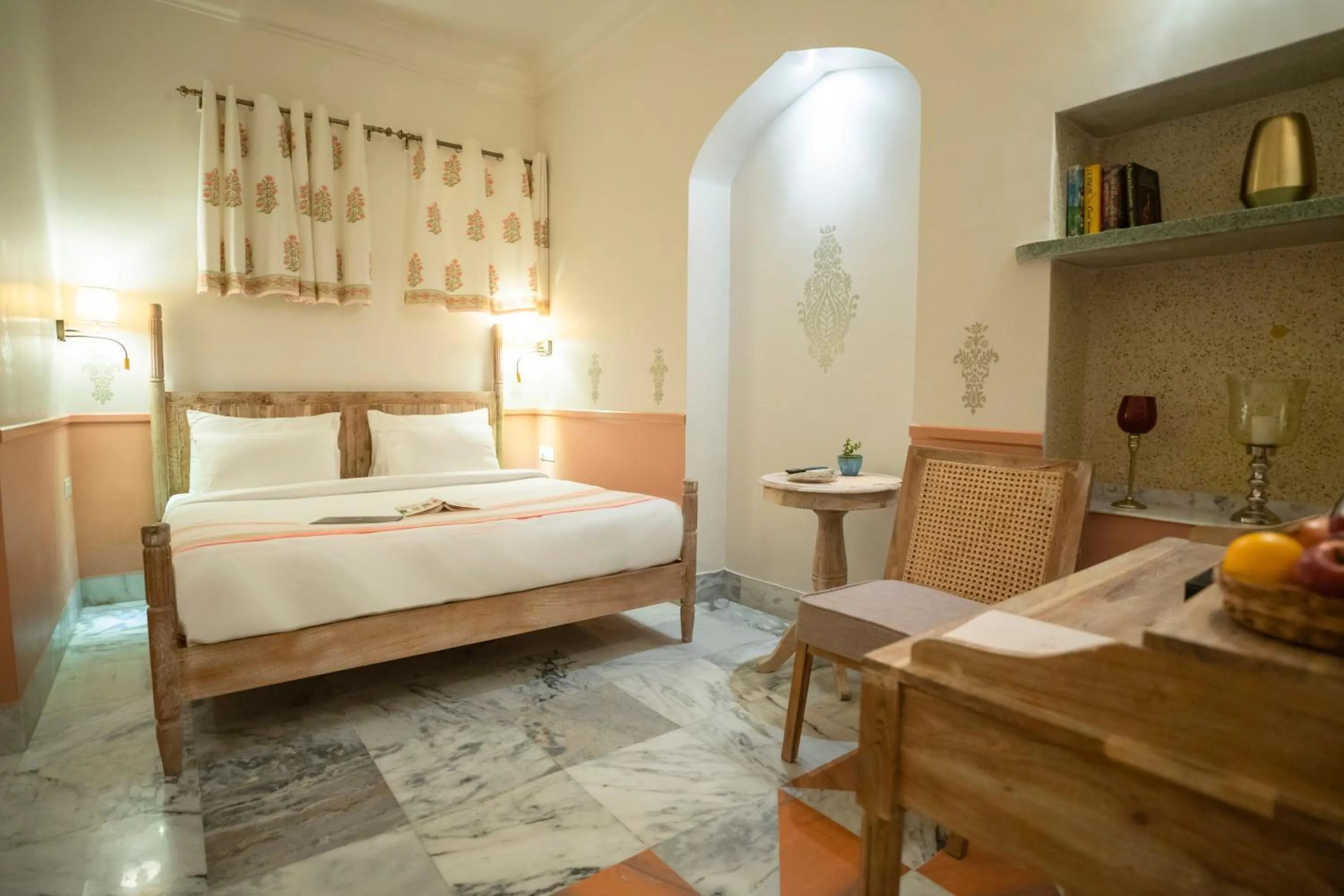 Bed in Dev Mahal - A Boutique Heritage Hotel