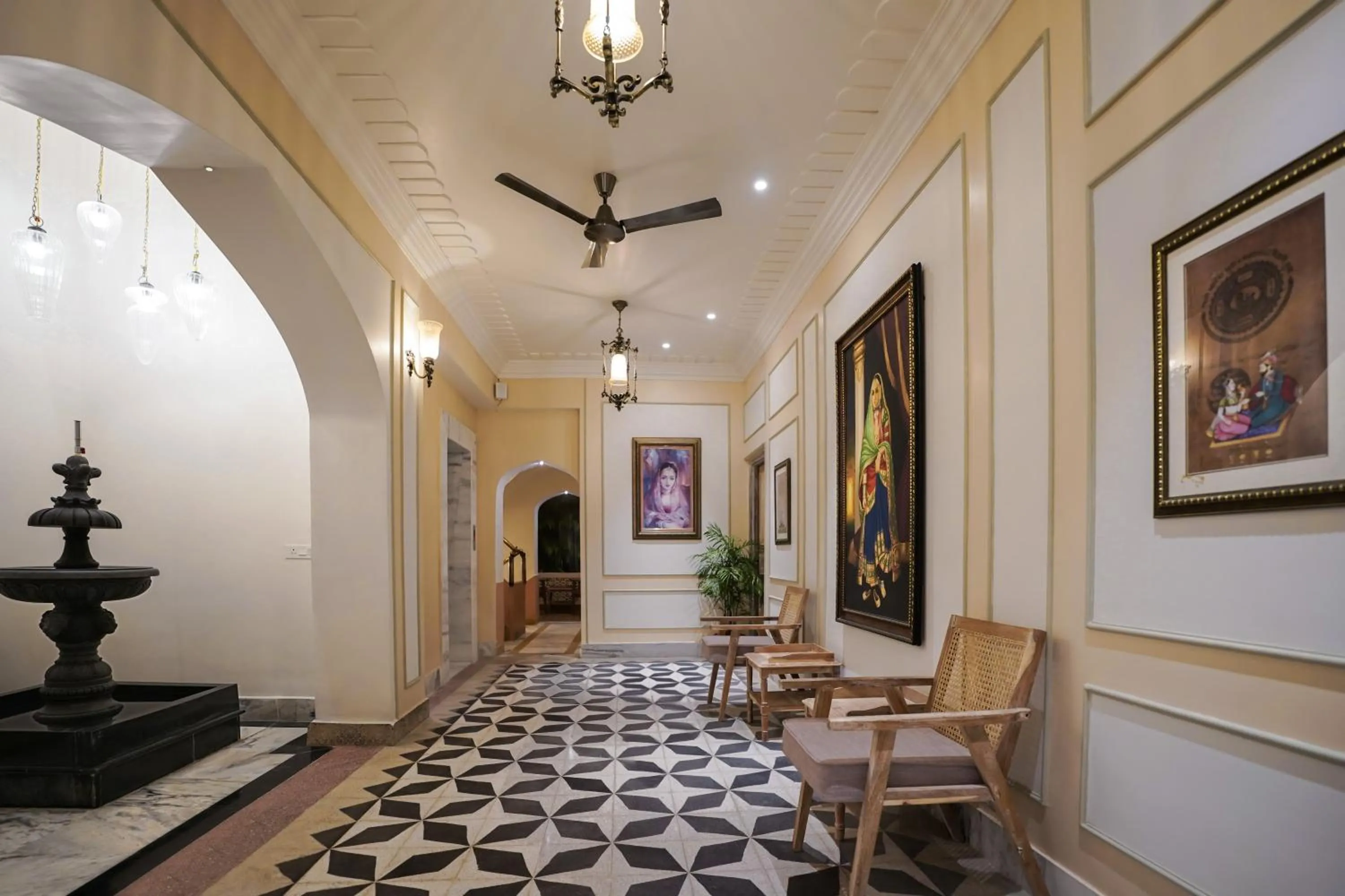 Decorative detail in Dev Mahal - A Boutique Heritage Hotel