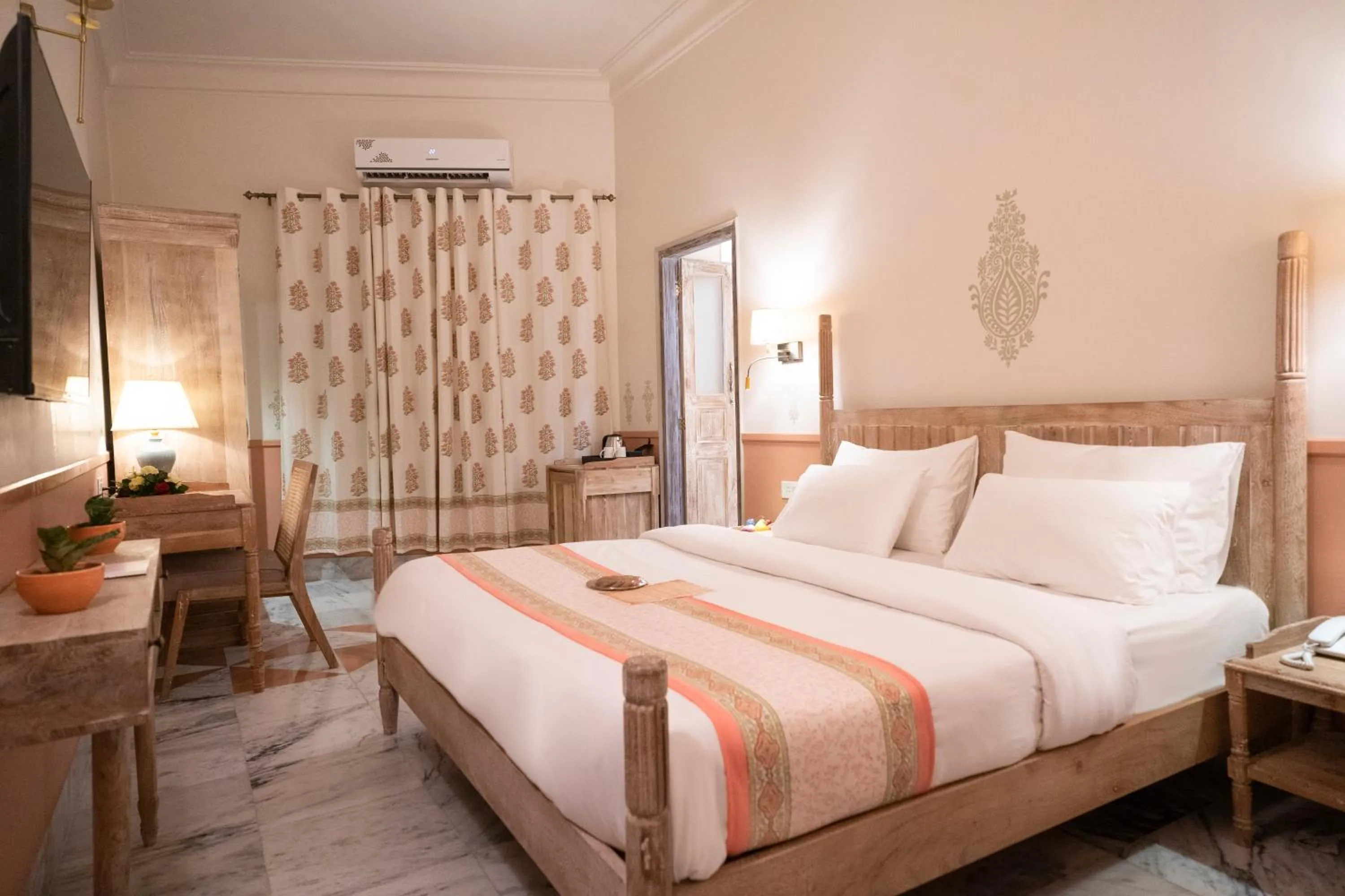 Photo of the whole room, Bed in Dev Mahal - A Boutique Heritage Hotel