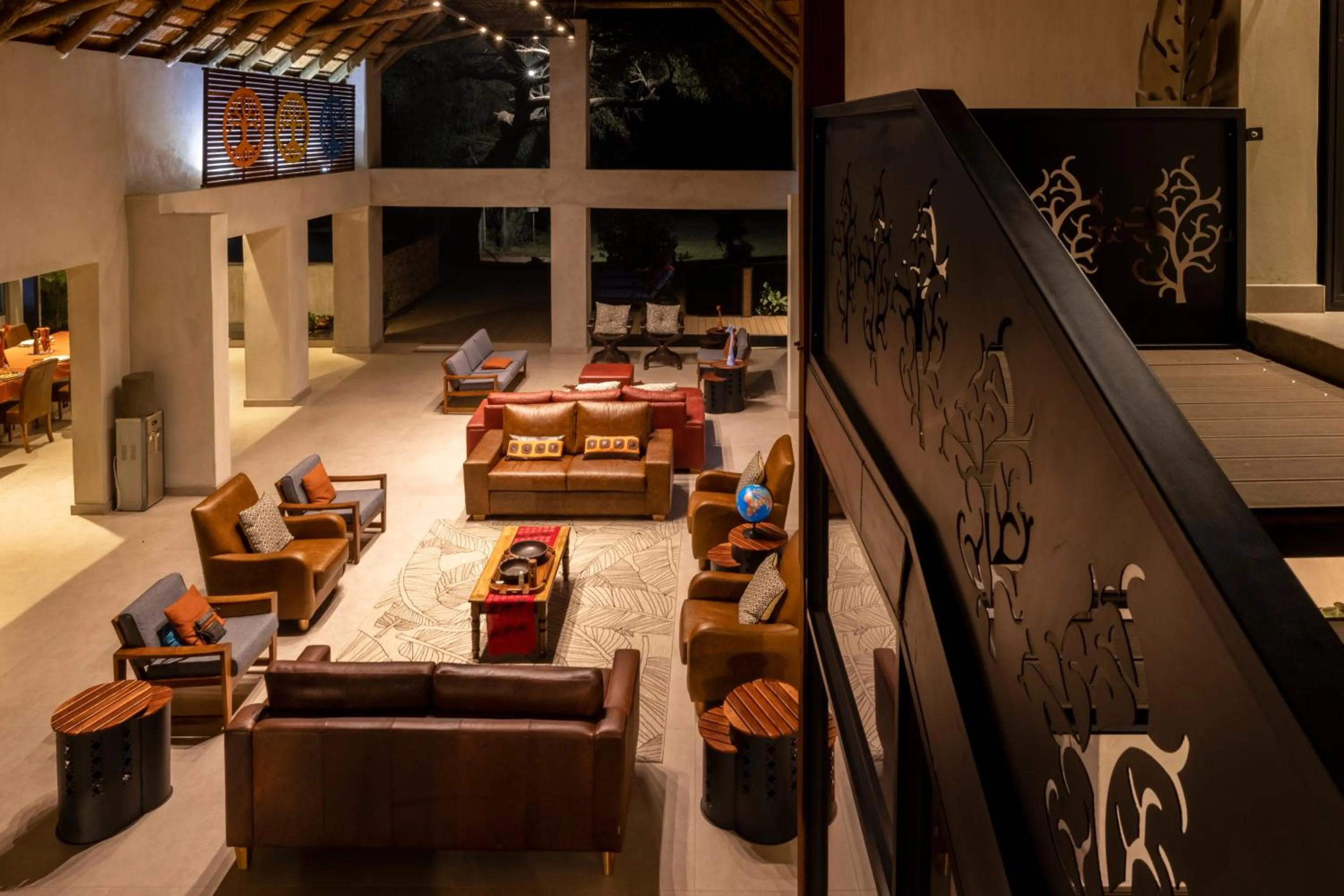 Communal lounge/ TV room in Chobe River Lodge