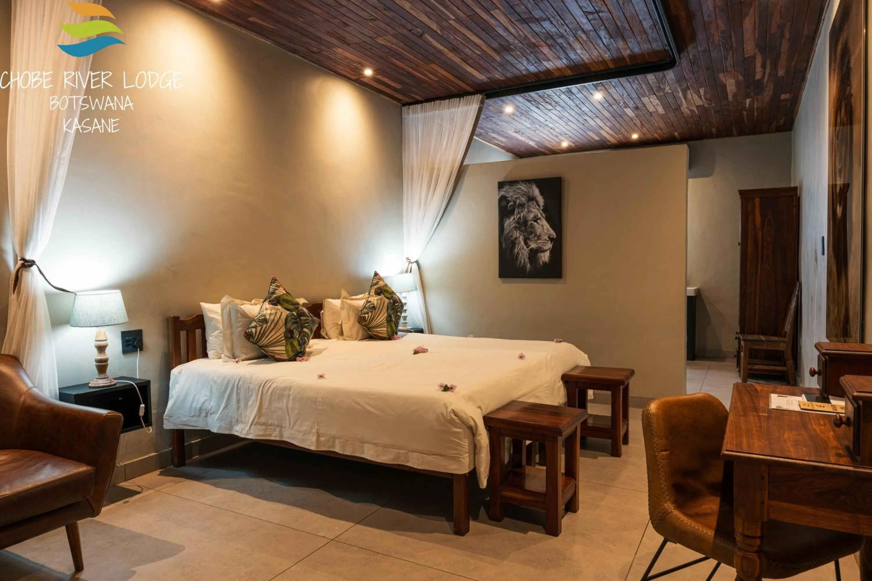 Bedroom, Bed in Chobe River Lodge