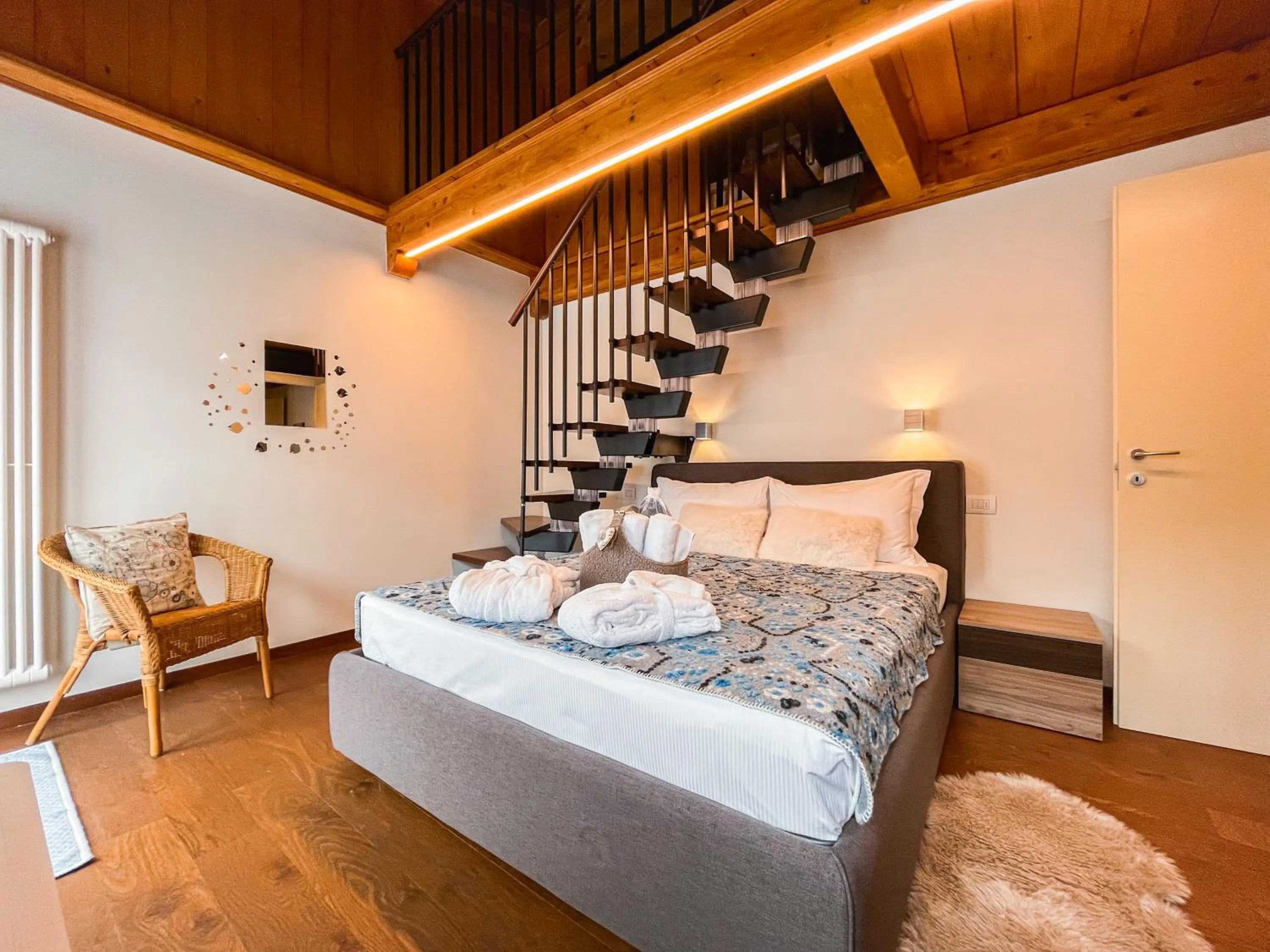 Bedroom in Maison Poluc hotel apartments