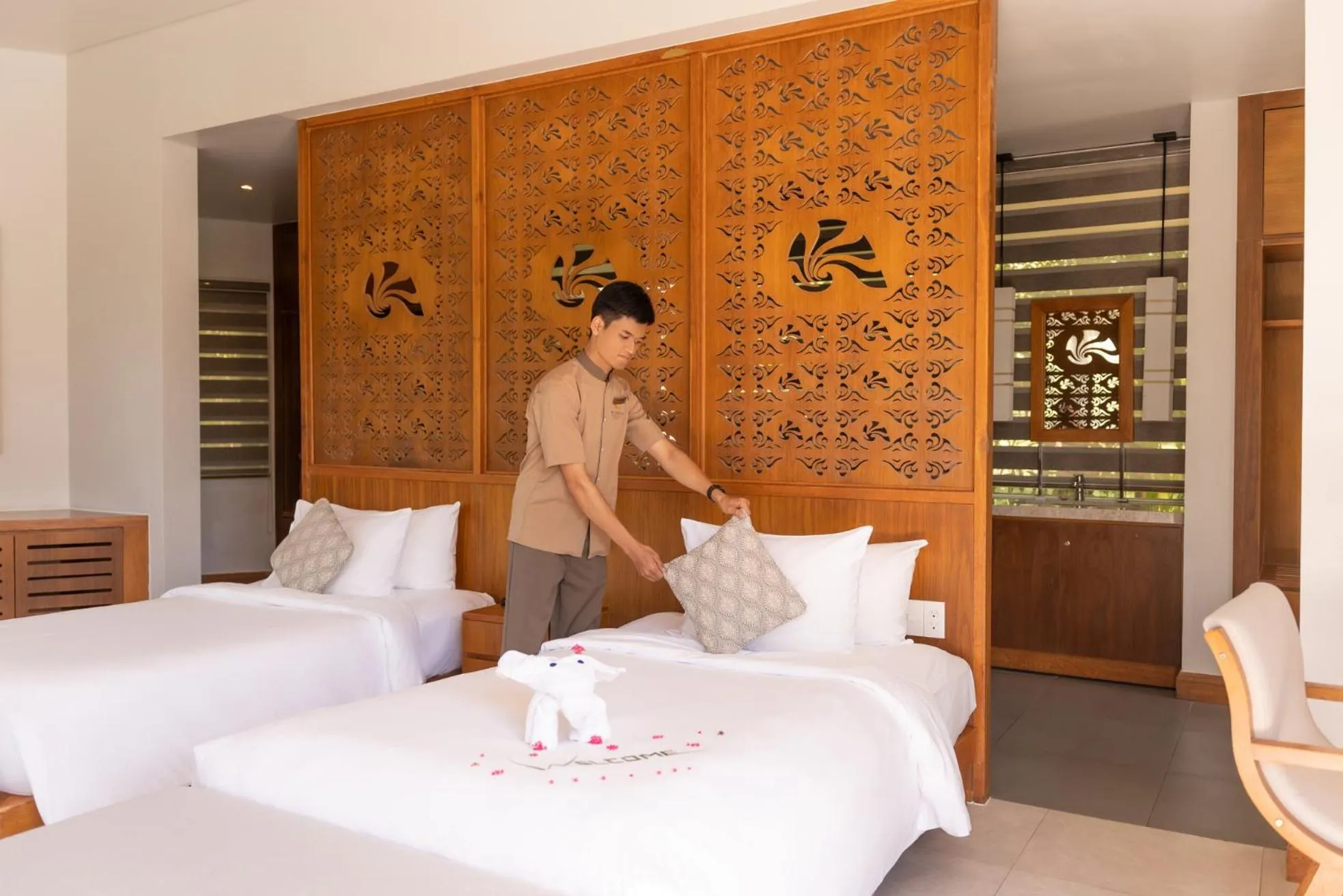 Bed in The Shells Resort & Spa Phu Quoc